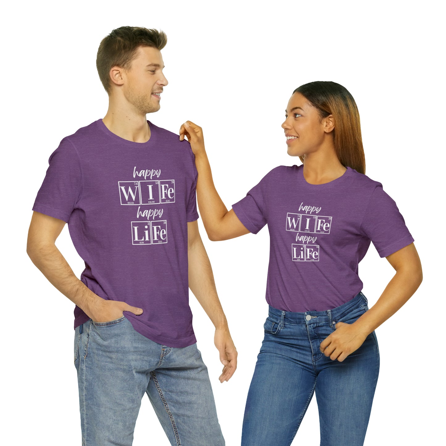Happy Wife Happy Life Shirt, Marriage Shirt, Marriage shirt, Periodic Table Humor, Science-Themed Tee, Chemistry of Love