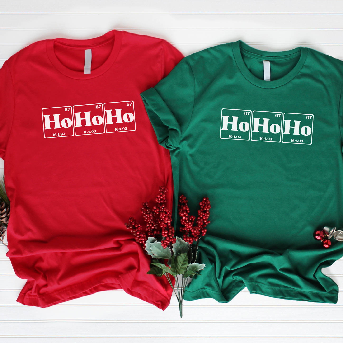 Ho Ho Ho Christmas Shirt, Christmas T-Shirt, Holiday T-Shirt, Science Holiday Shirt