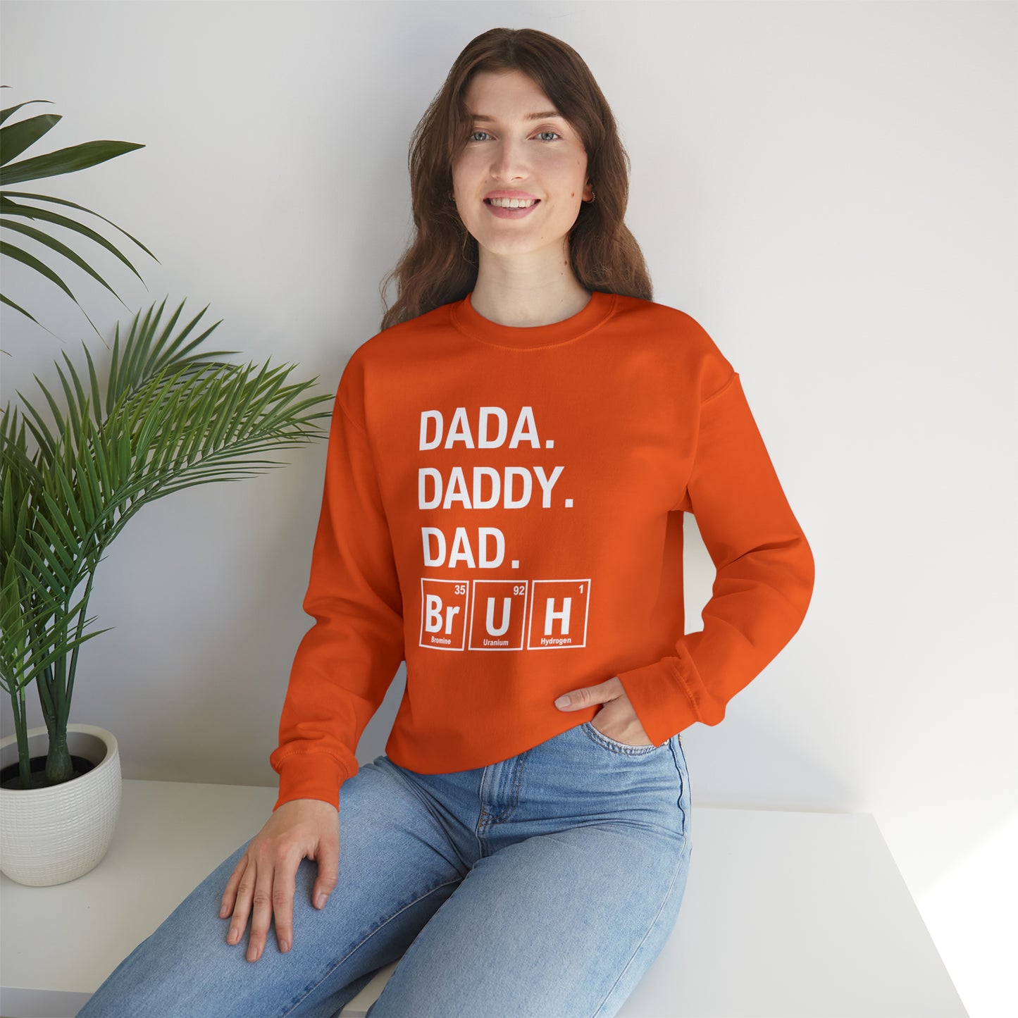 Dada, Daddy, Dad Bruh Science Sweatshirt