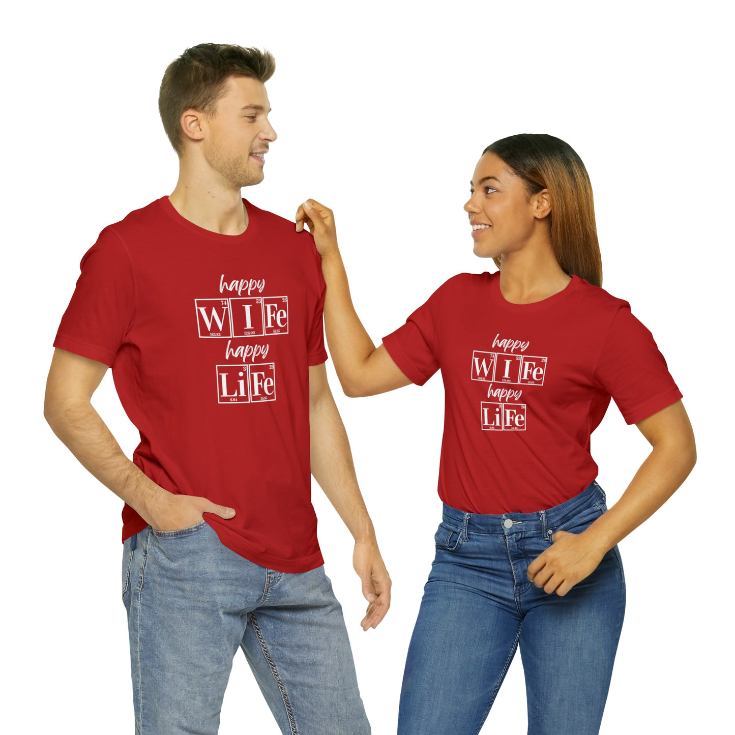 Happy Wife Happy Life Shirt, Marriage Shirt, Marriage shirt, Periodic Table Humor, Science-Themed Tee, Chemistry of Love