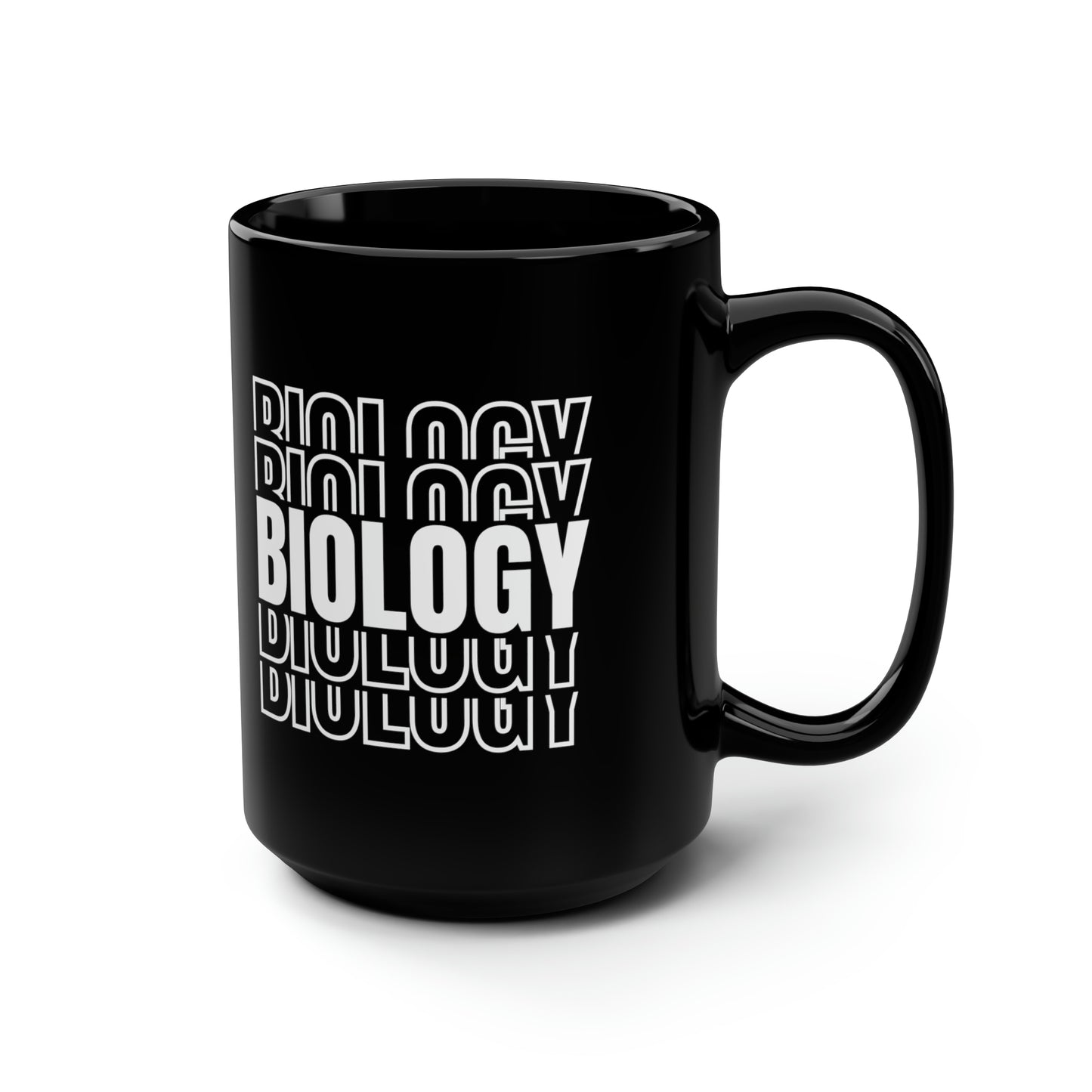 15oz - Biology Science Mug - Black