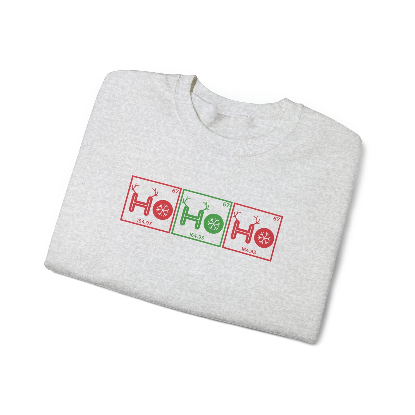 Ho Ho Ho Chemistry Crewneck Sweatshirt, Christmas Holiday Sweater, Periodic Table, Scientist Gift, Science Teacher Gift, Breaking Bad