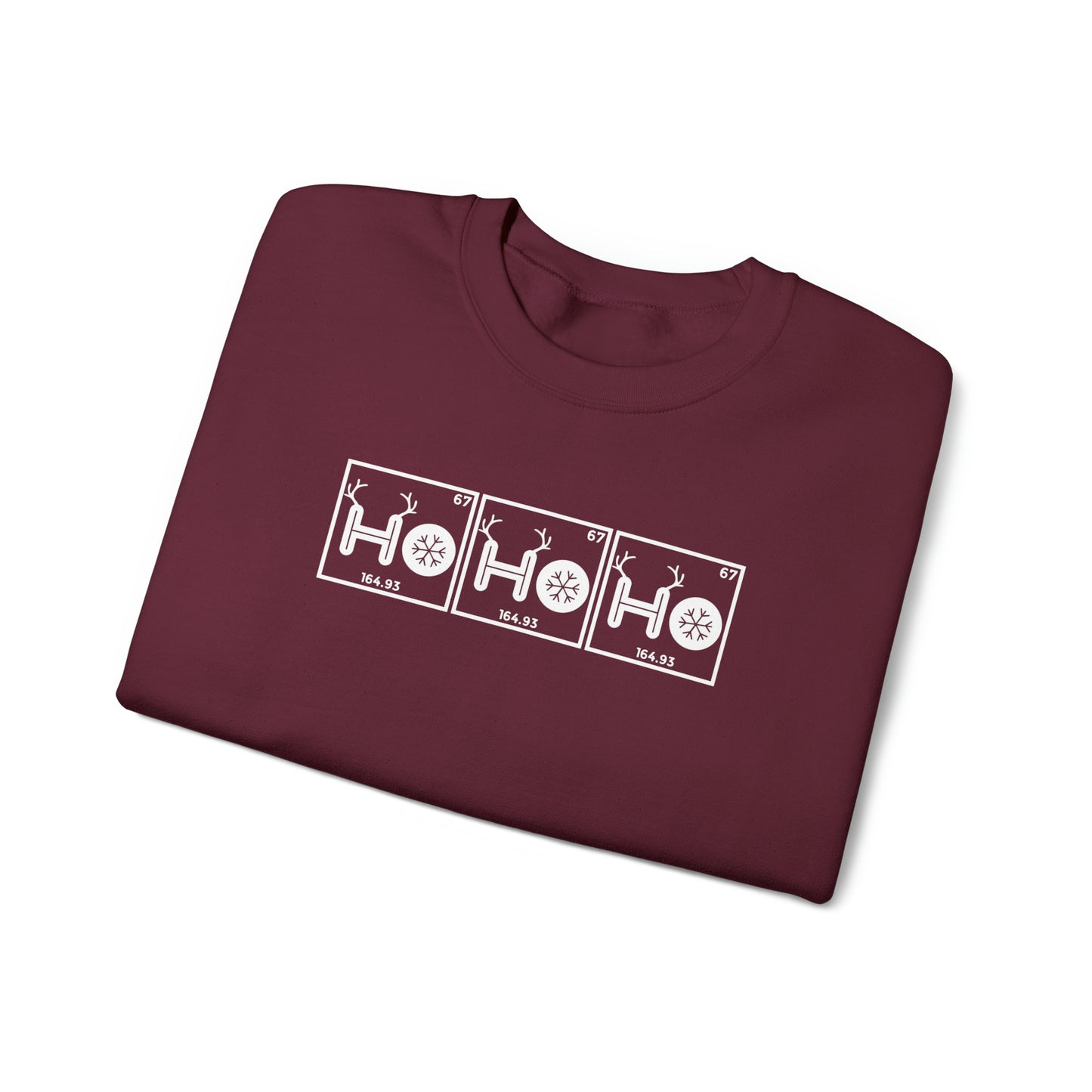 Ho Ho Ho Chemistry Crewneck Sweatshirt, Christmas Holiday Sweater, Periodic Table, Scientist Gift, Science Teacher Gift, Breaking Bad