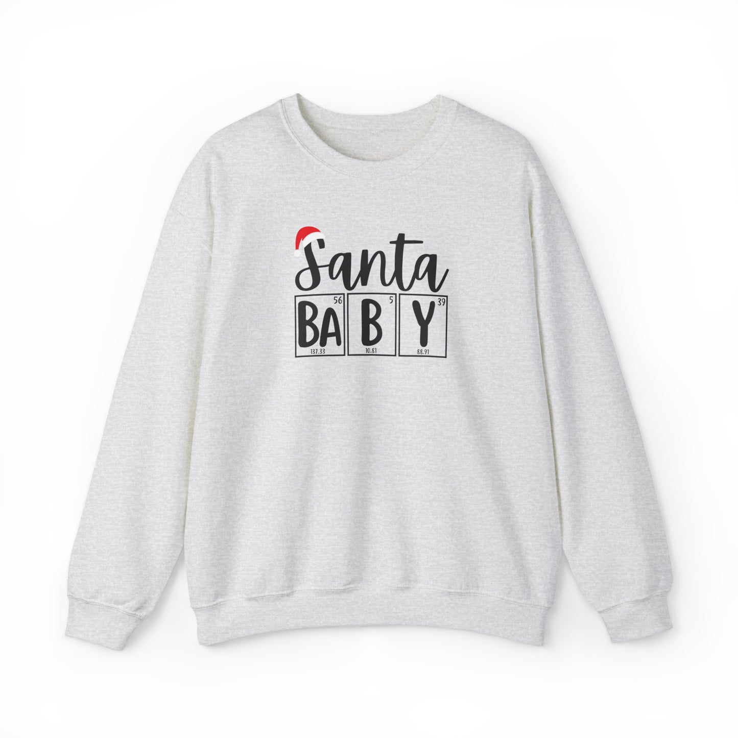 Santa Baby Chemistry Crewneck Sweatshirt, Christmas Holiday Sweater, Periodic Table, Scientist Gift, Science Teacher Gift, Breaking Bad