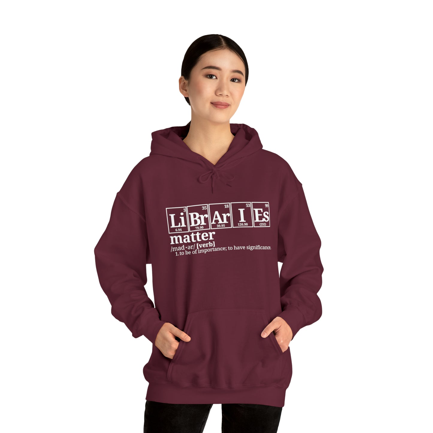 Libraries Matter Hooded Sweatshirt, Libraries Matter Hoodie, Librarian Hoodie, Librarian Sweatshirt