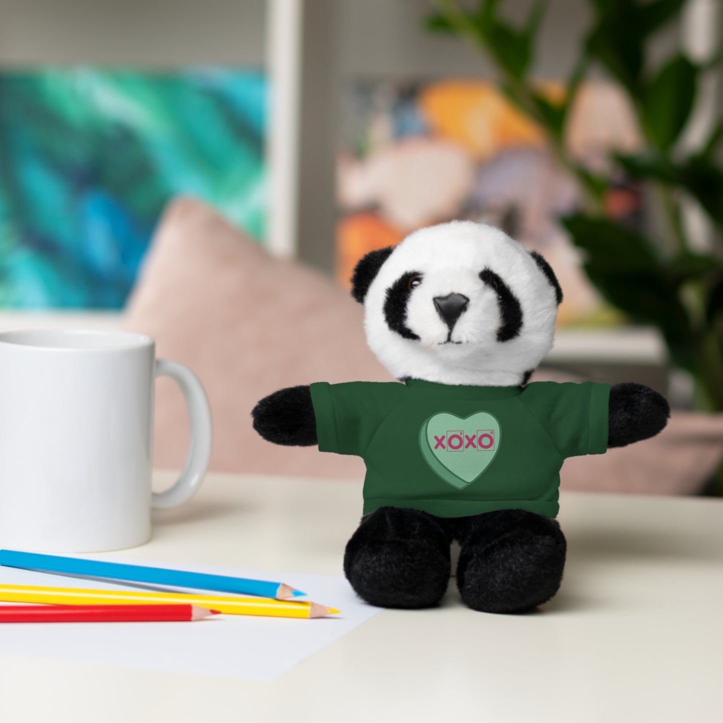 XOXO - Science Valentine Stuffed Animal Plushie, Chemistry Plush, Valentines Day Bear, Gift for Her, Gift for Him, Periodic Table