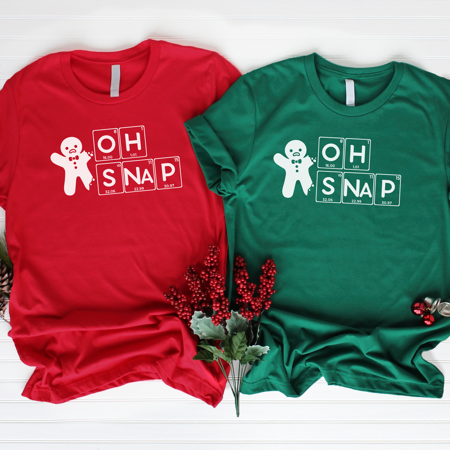 Oh Snap Science Christmas Shirt, Christmas T-Shirt, Holiday T-Shirt, Science Holiday Shirt