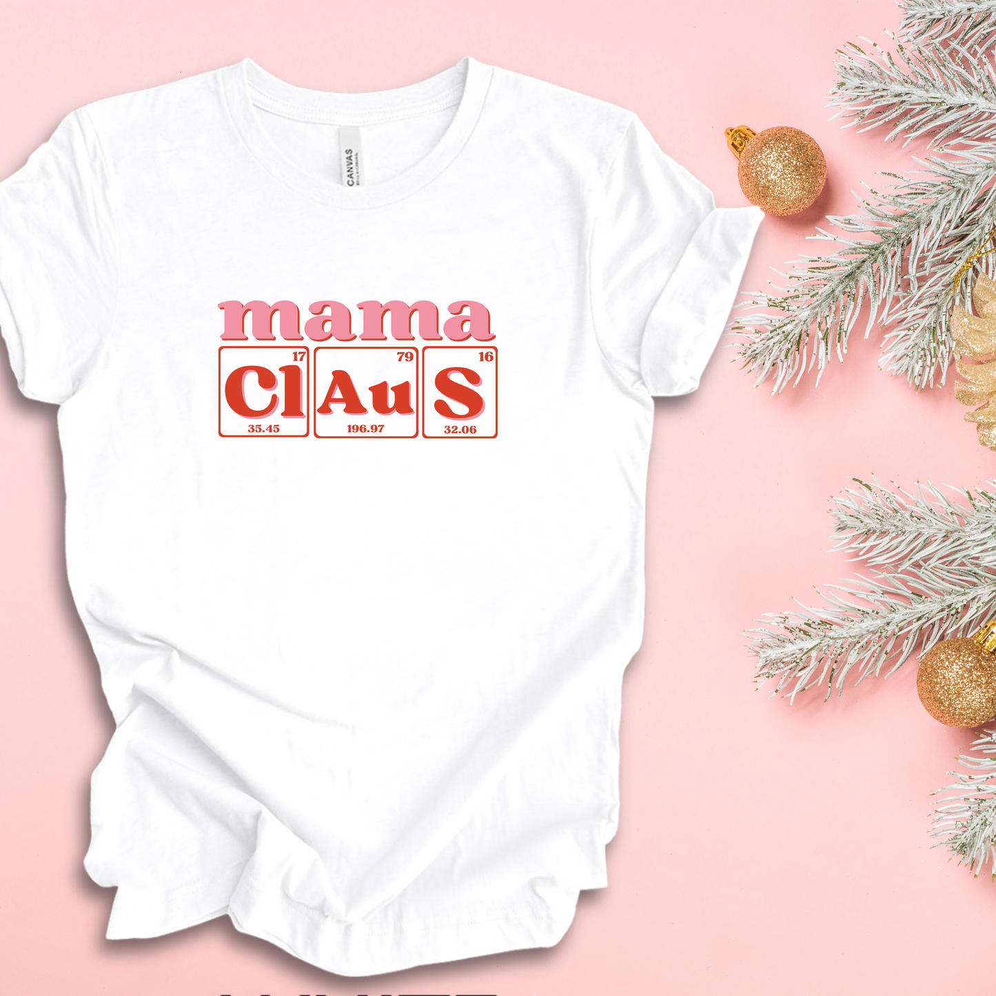 Mama Claus Christmas Shirt, Christmas T-Shirt, Holiday T-Shirt, Science Holiday Shirt