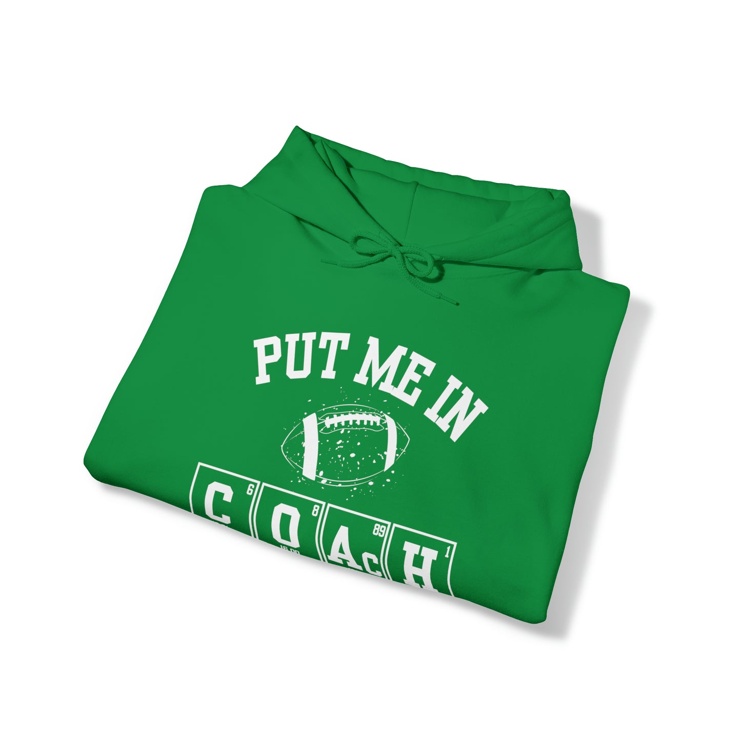 ADULT - Put Me in Coach Hooded Sweatshirt - Football Game Day Science Hoodie