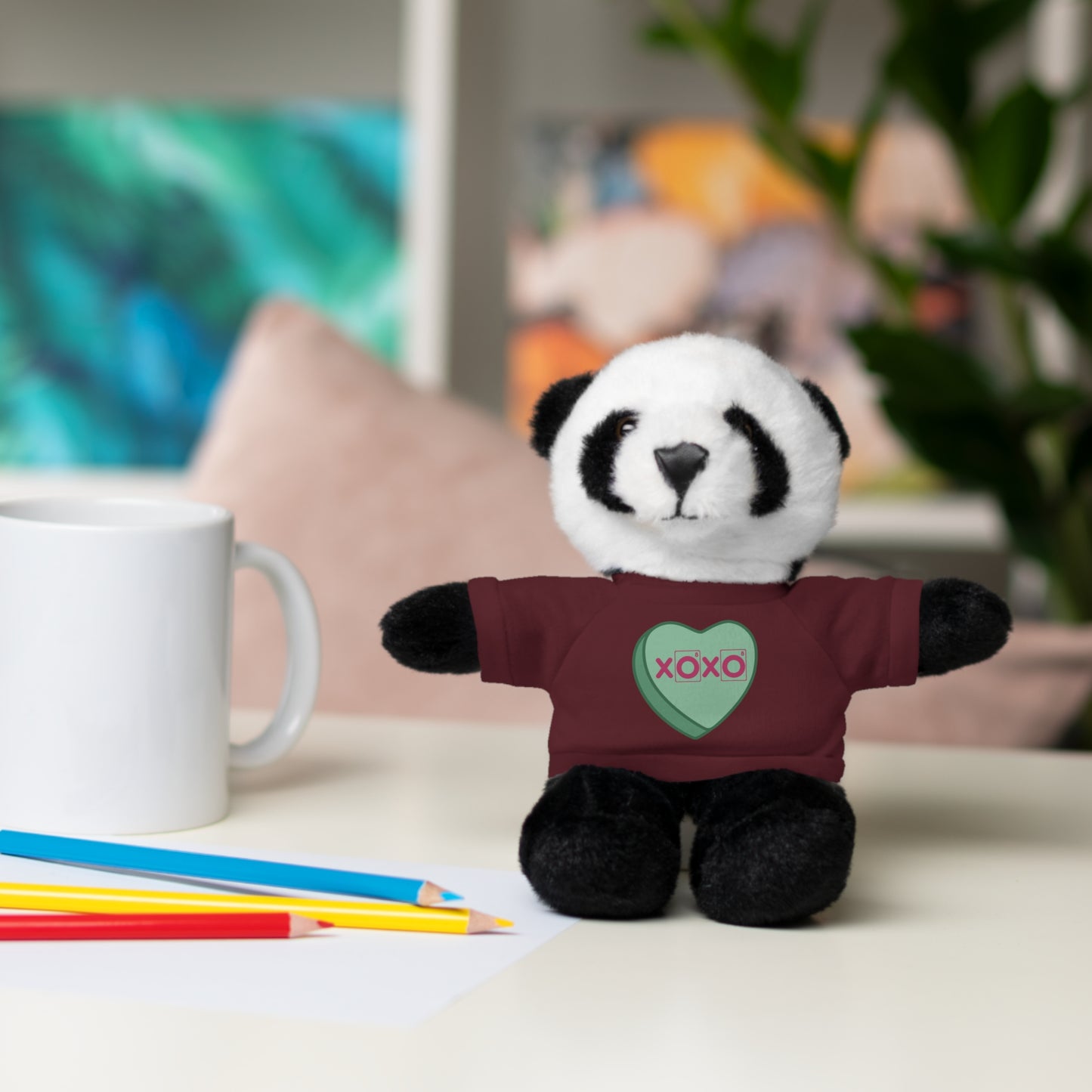 XOXO - Science Valentine Stuffed Animal Plushie, Chemistry Plush, Valentines Day Bear, Gift for Her, Gift for Him, Periodic Table