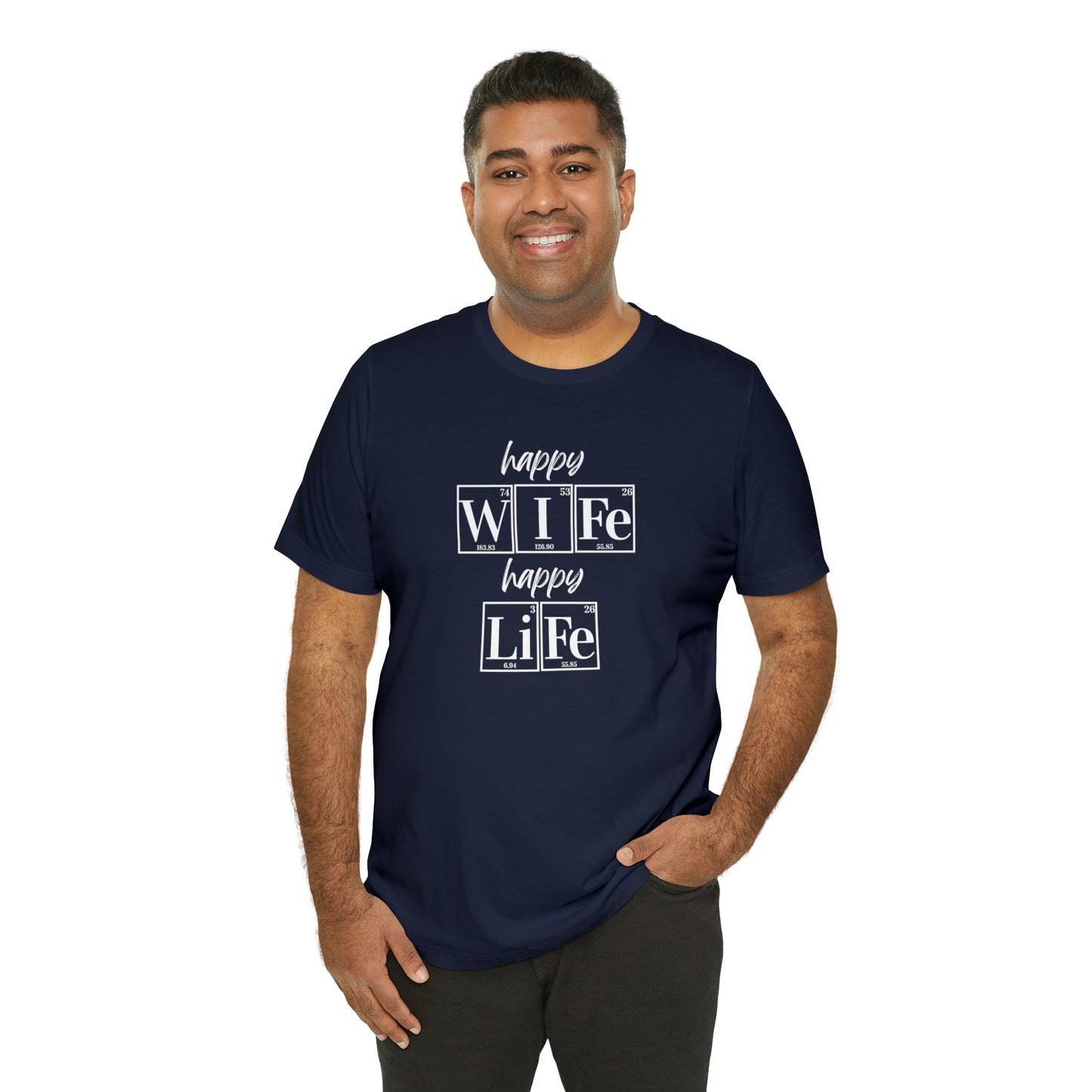 Happy Wife Happy Life Shirt, Marriage Shirt, Marriage shirt, Periodic Table Humor, Science-Themed Tee, Chemistry of Love