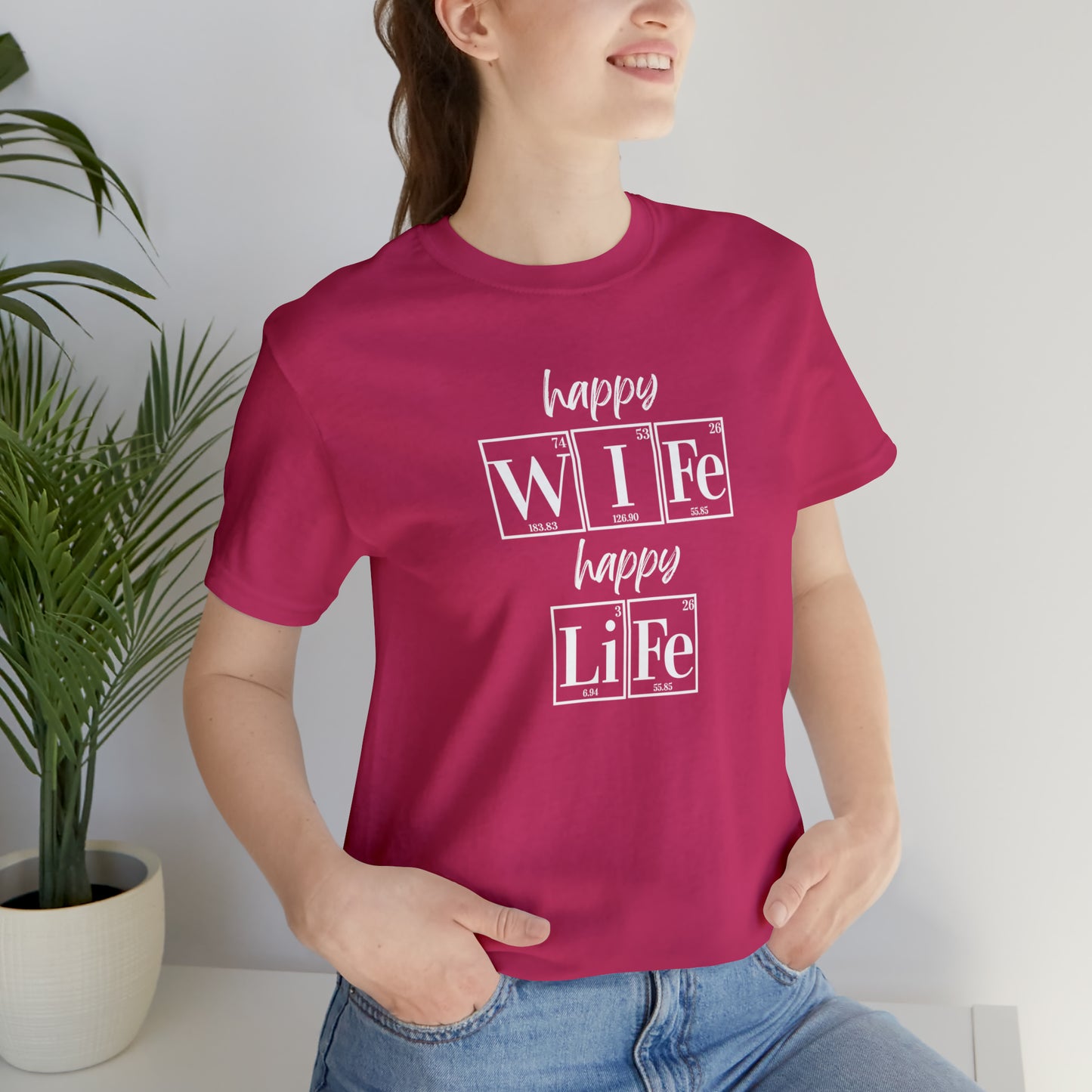 Happy Wife Happy Life Shirt, Marriage Shirt, Marriage shirt, Periodic Table Humor, Science-Themed Tee, Chemistry of Love