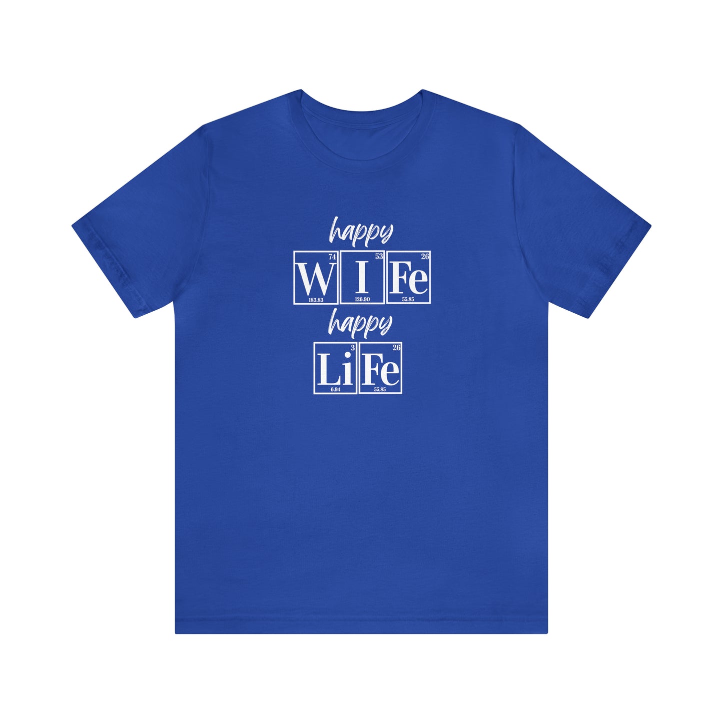 Happy Wife Happy Life Shirt, Marriage Shirt, Marriage shirt, Periodic Table Humor, Science-Themed Tee, Chemistry of Love