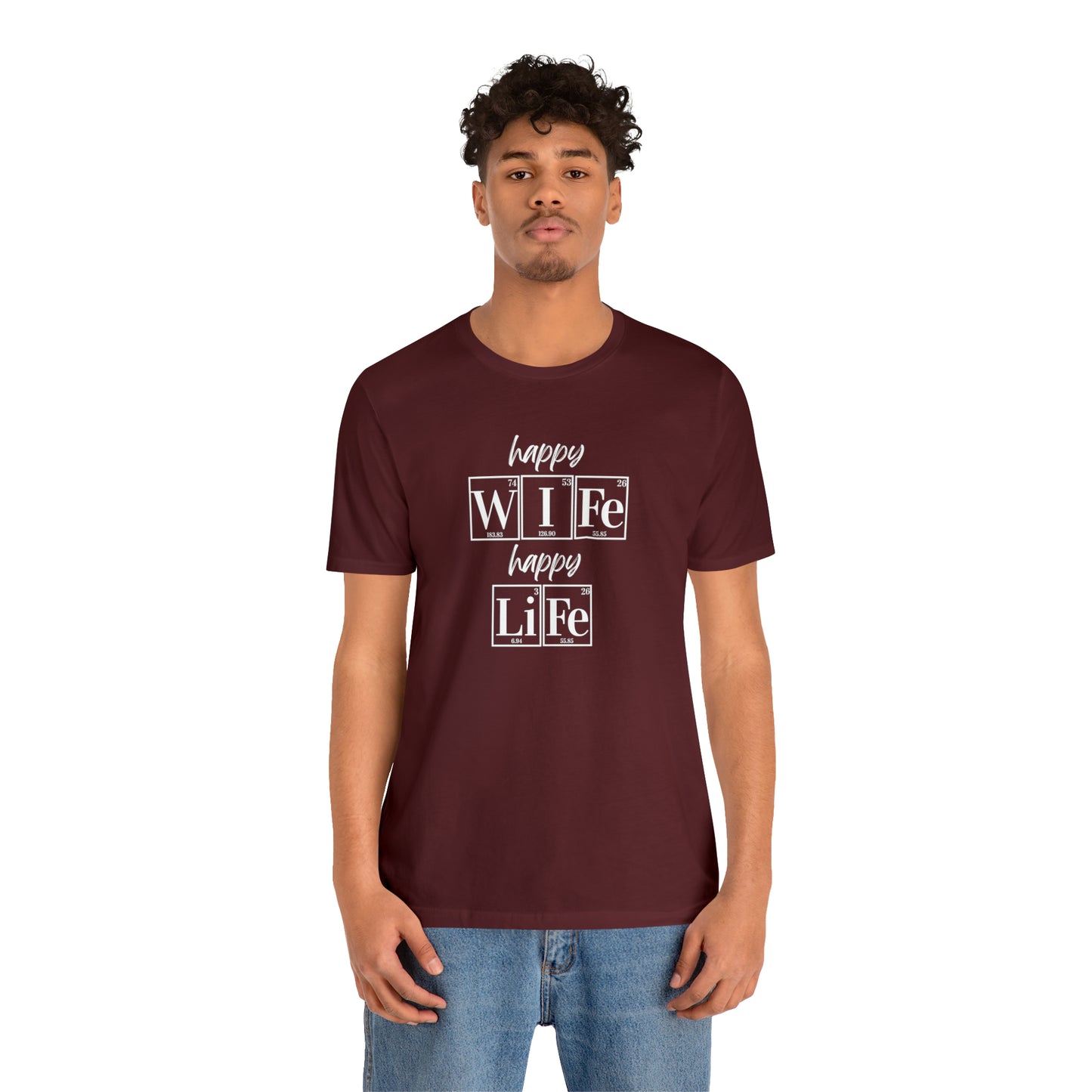 Happy Wife Happy Life Shirt, Marriage Shirt, Marriage shirt, Periodic Table Humor, Science-Themed Tee, Chemistry of Love