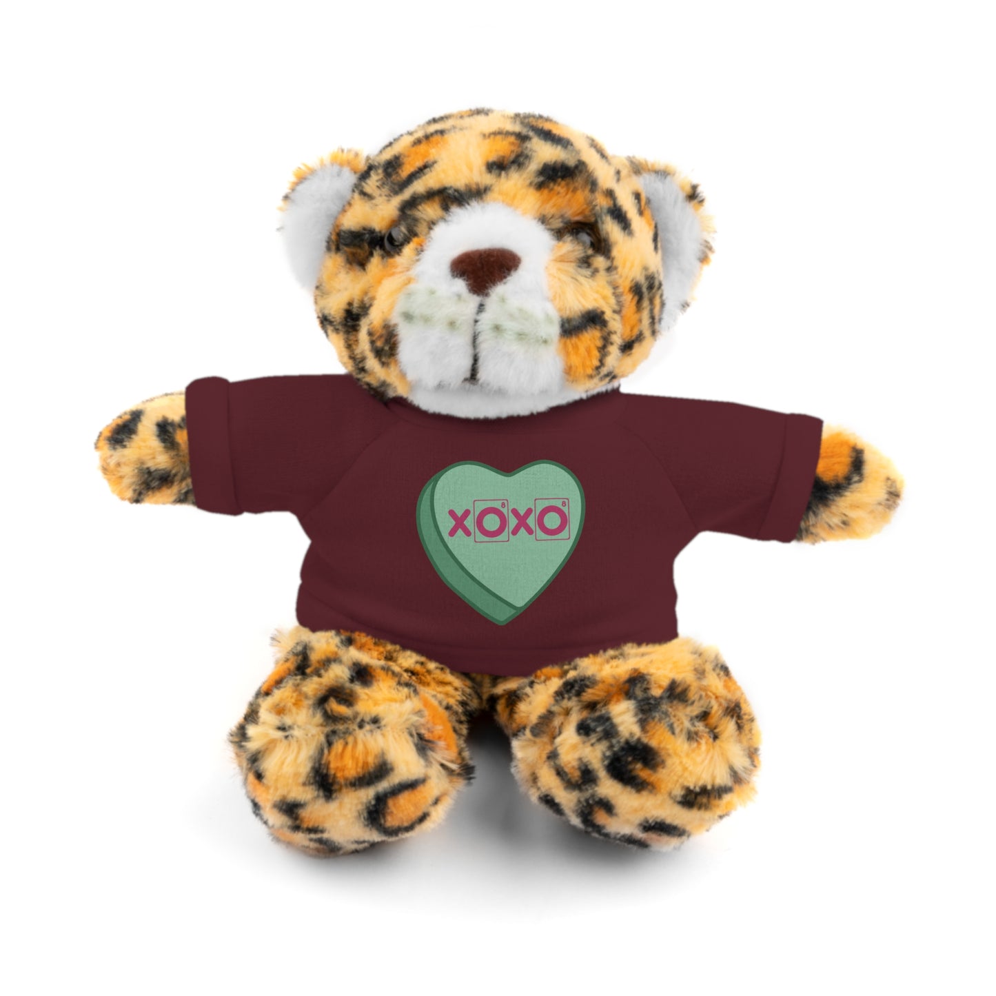 XOXO - Science Valentine Stuffed Animal Plushie, Chemistry Plush, Valentines Day Bear, Gift for Her, Gift for Him, Periodic Table