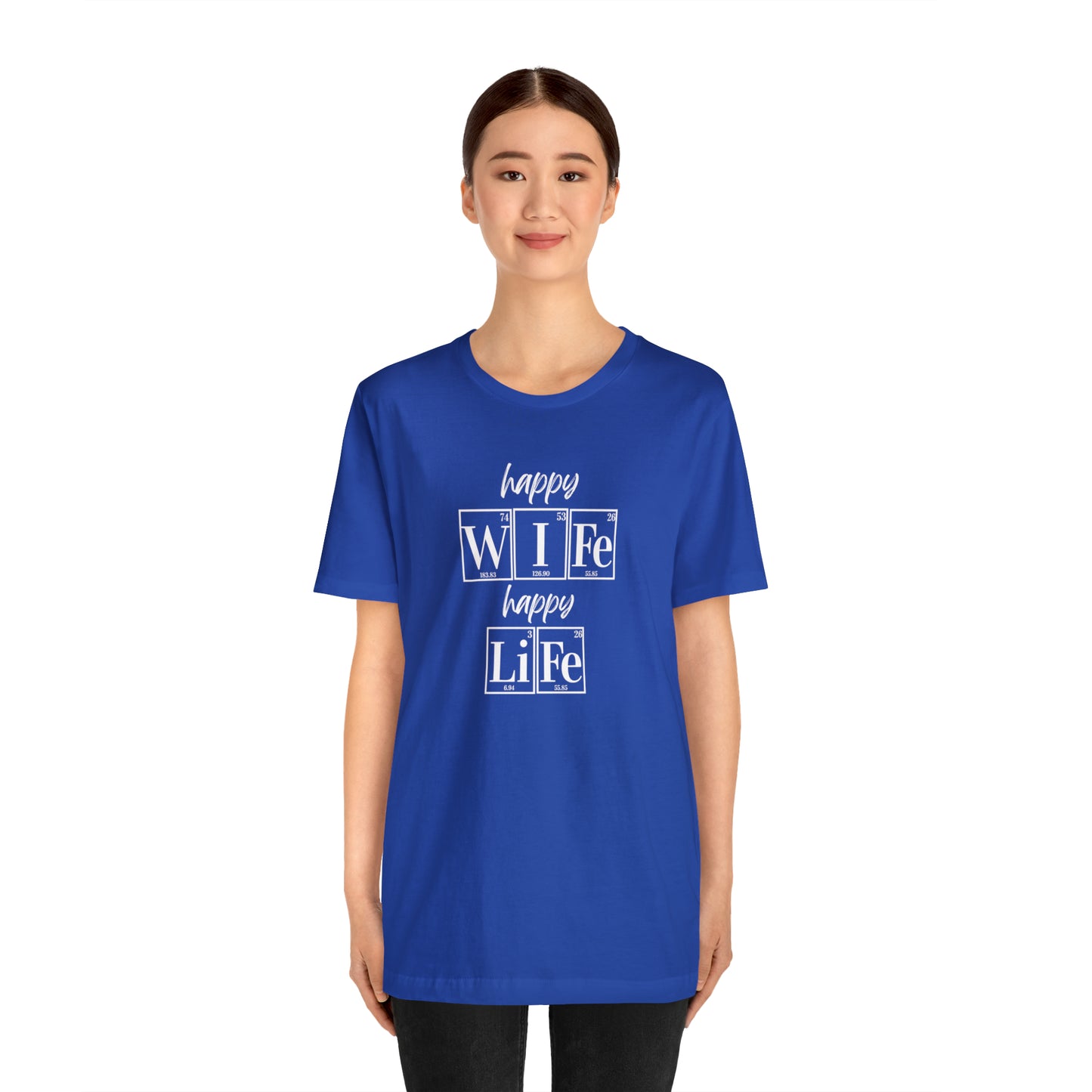 Happy Wife Happy Life Shirt, Marriage Shirt, Marriage shirt, Periodic Table Humor, Science-Themed Tee, Chemistry of Love