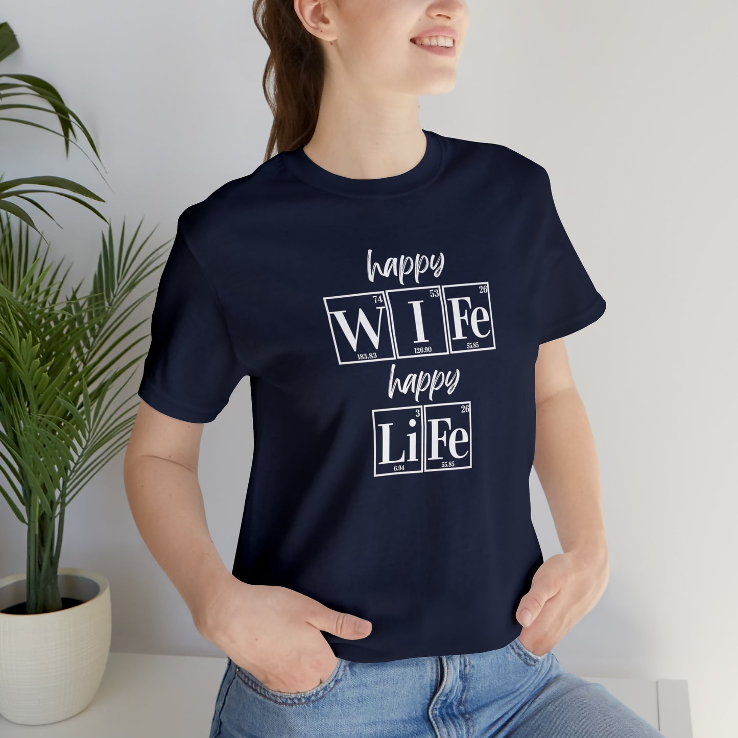 Happy Wife Happy Life Shirt, Marriage Shirt, Marriage shirt, Periodic Table Humor, Science-Themed Tee, Chemistry of Love