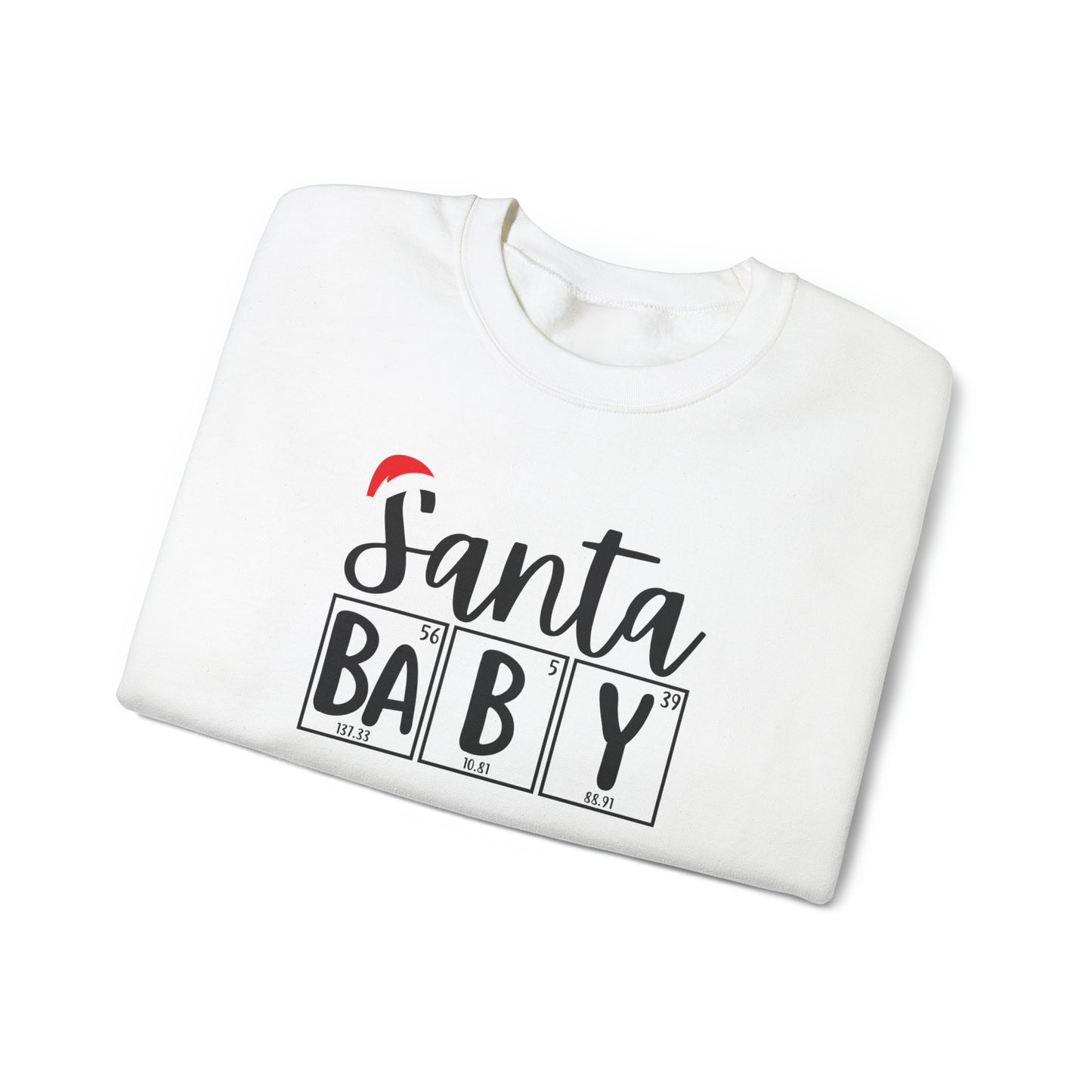 Santa Baby Chemistry Crewneck Sweatshirt, Christmas Holiday Sweater, Periodic Table, Scientist Gift, Science Teacher Gift, Breaking Bad