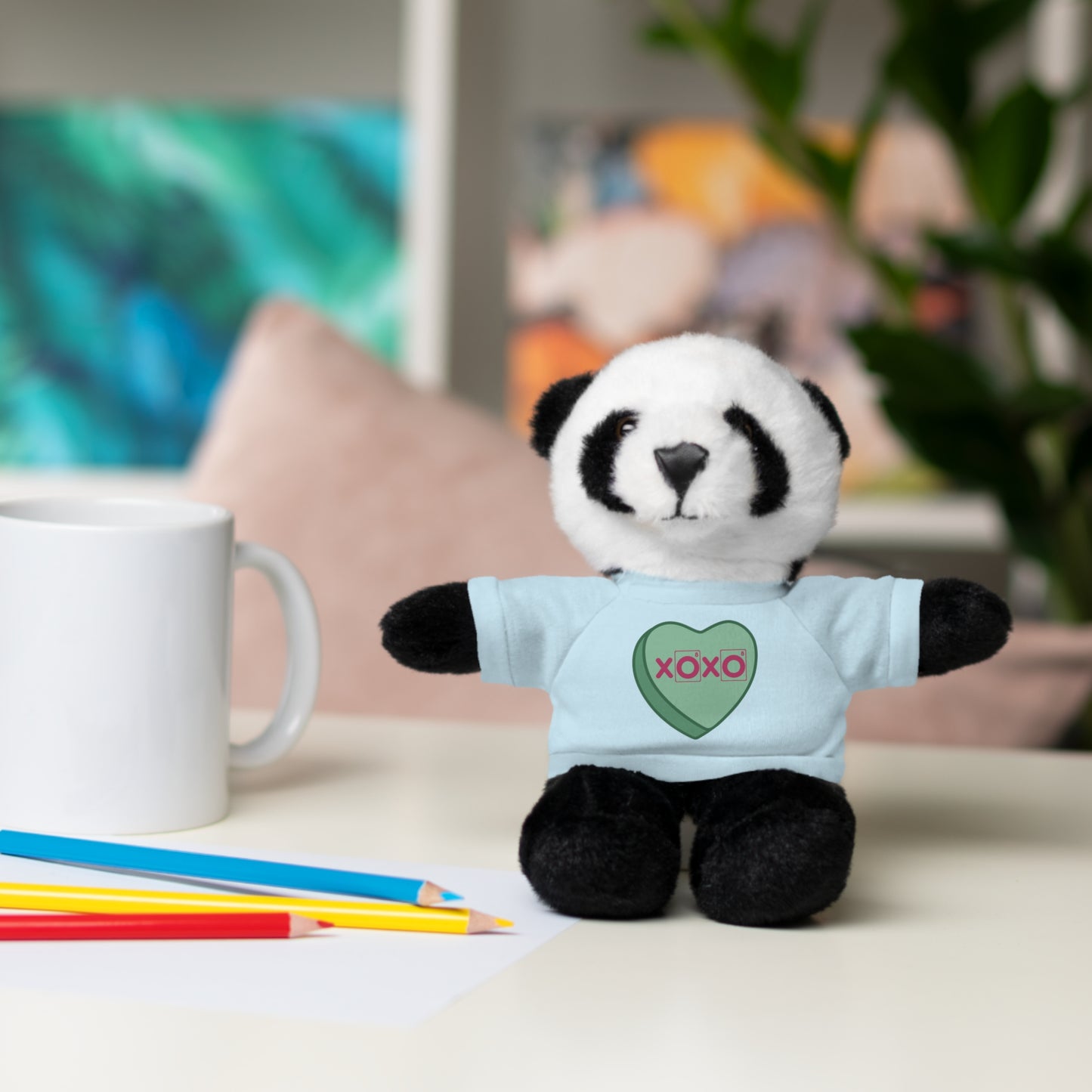 XOXO - Science Valentine Stuffed Animal Plushie, Chemistry Plush, Valentines Day Bear, Gift for Her, Gift for Him, Periodic Table