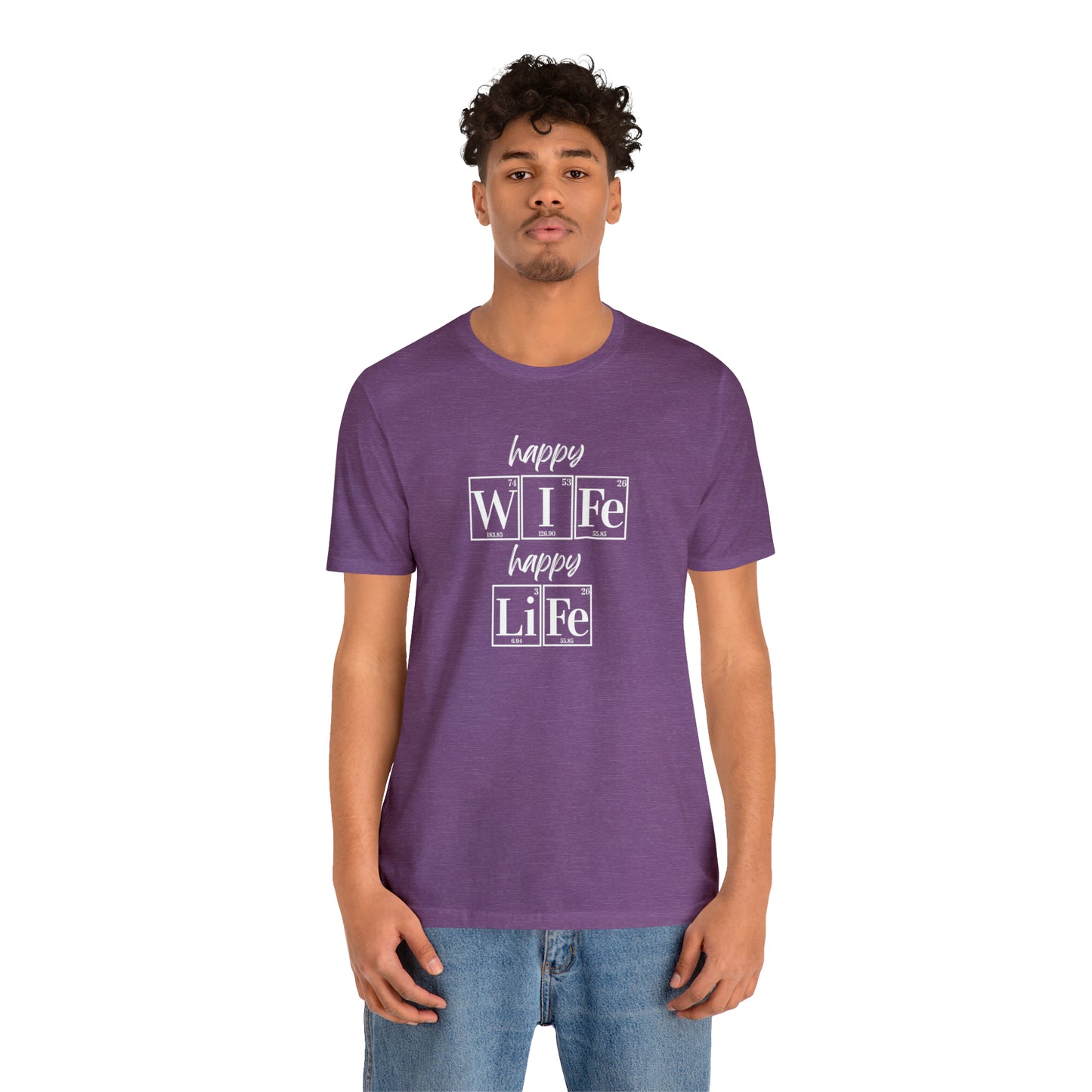 Happy Wife Happy Life Shirt, Marriage Shirt, Marriage shirt, Periodic Table Humor, Science-Themed Tee, Chemistry of Love