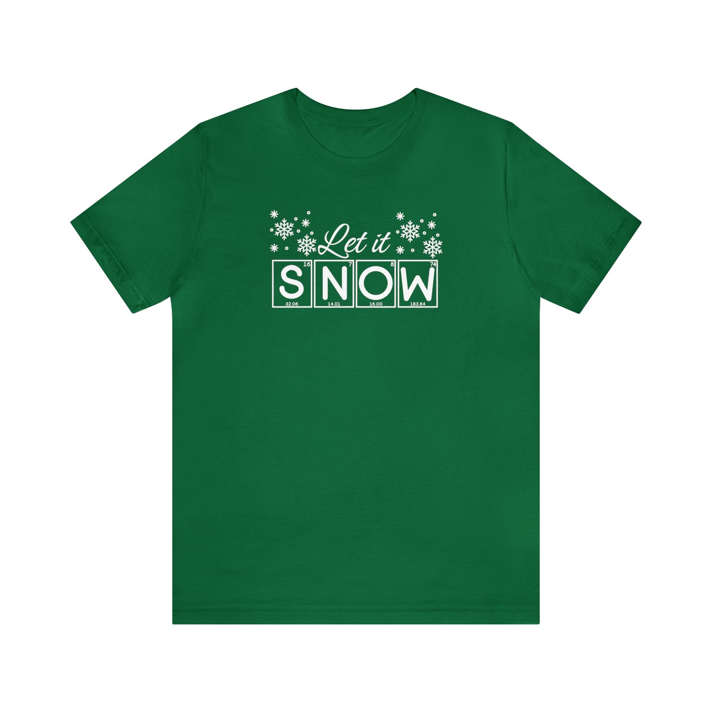 Let it Snow Science Christmas Shirt, Christmas T-Shirt, Holiday T-Shirt, Science Holiday Shirt