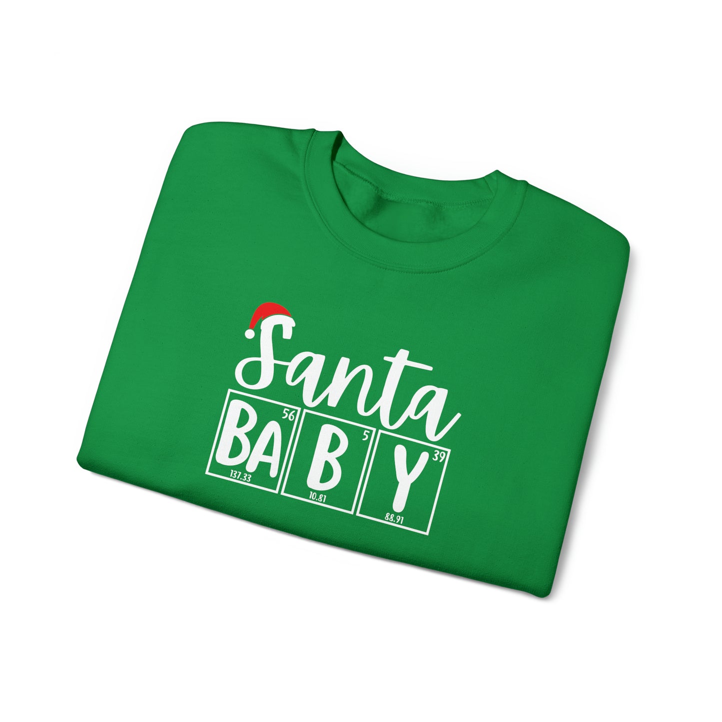 Santa Baby Chemistry Crewneck Sweatshirt, Christmas Holiday Sweater, Periodic Table, Scientist Gift, Science Teacher Gift, Breaking Bad
