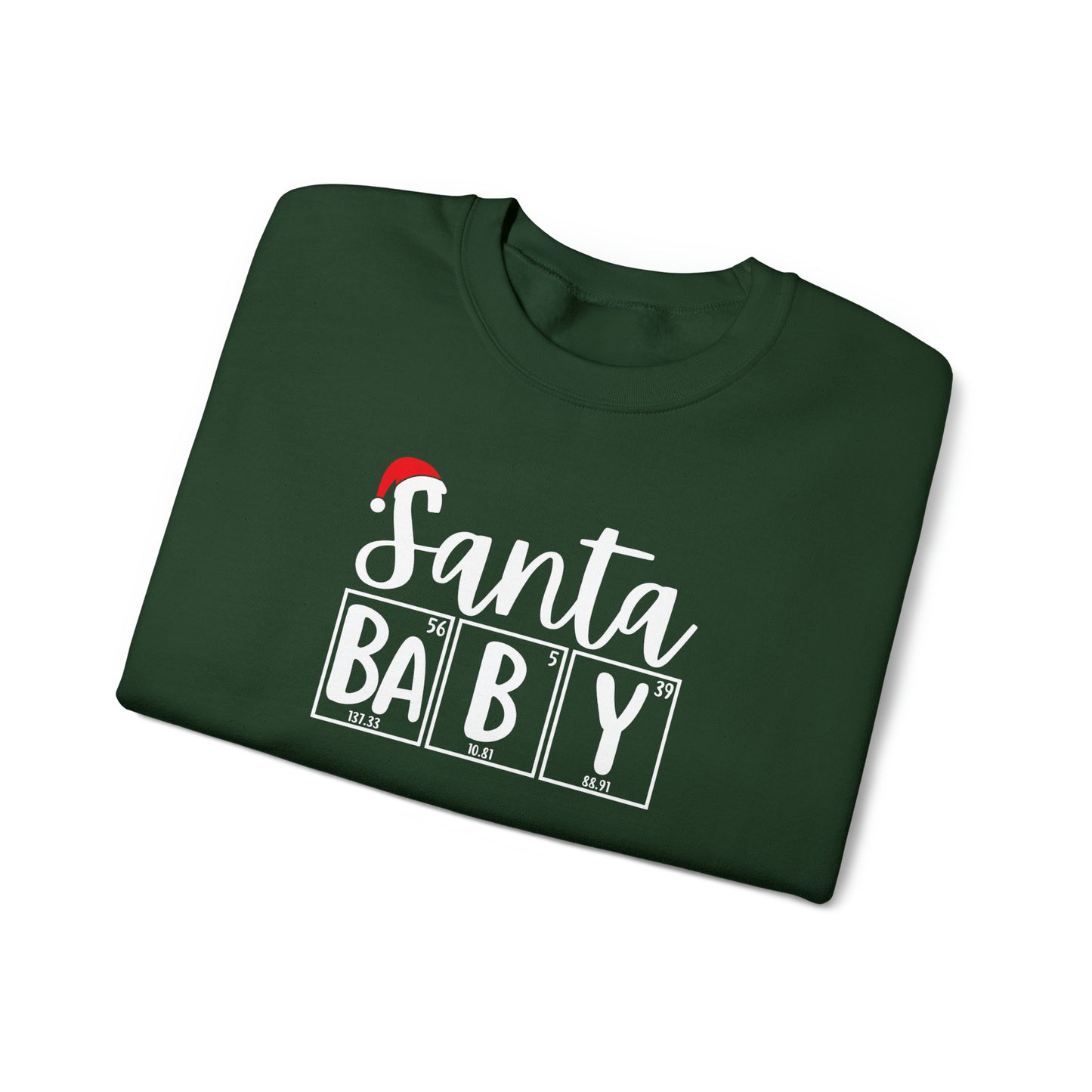 Santa Baby Chemistry Crewneck Sweatshirt, Christmas Holiday Sweater, Periodic Table, Scientist Gift, Science Teacher Gift, Breaking Bad