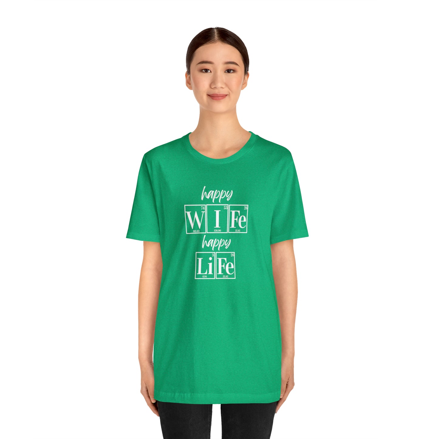 Happy Wife Happy Life Shirt, Marriage Shirt, Marriage shirt, Periodic Table Humor, Science-Themed Tee, Chemistry of Love