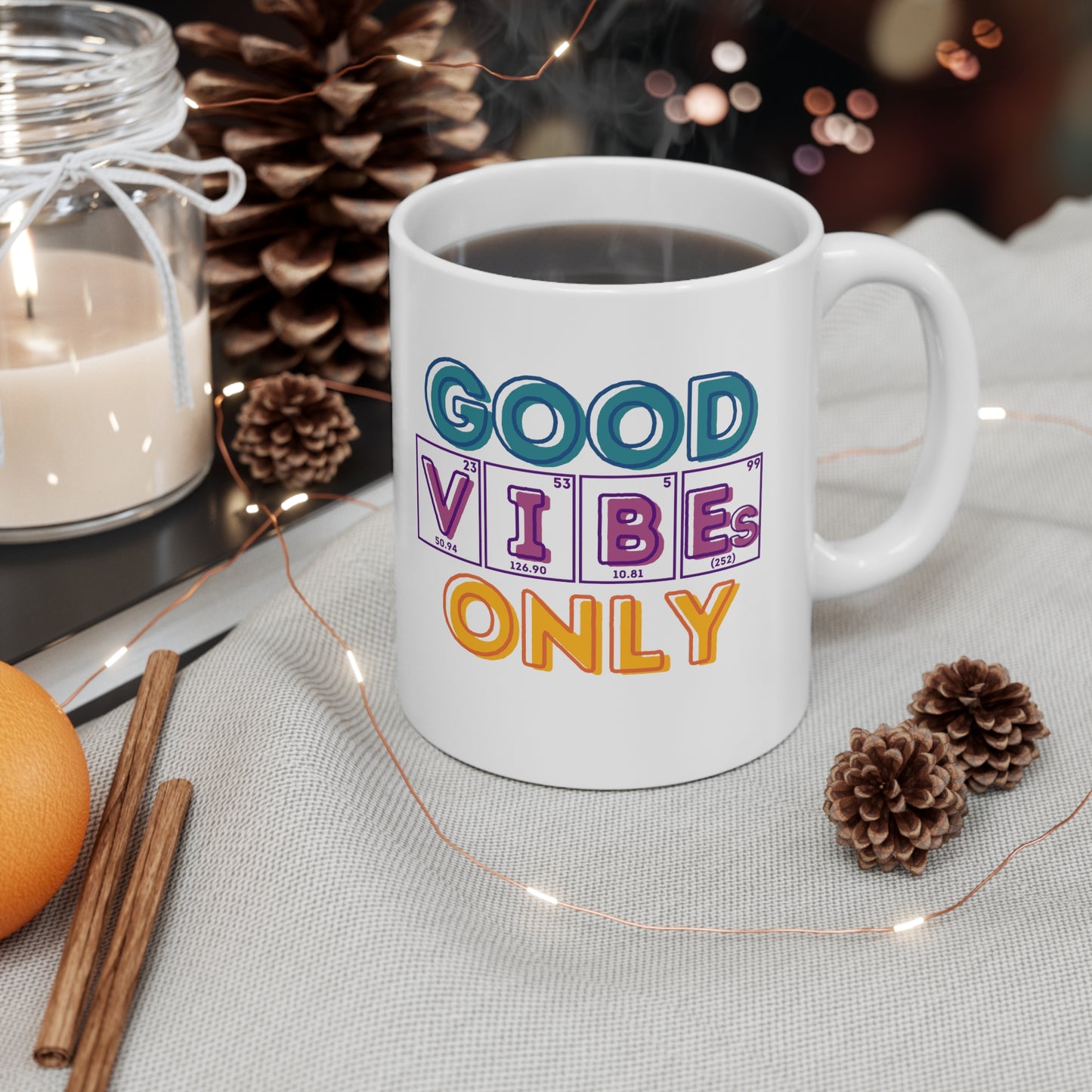 11 oz - Good Vibes Only Retro Science Mug