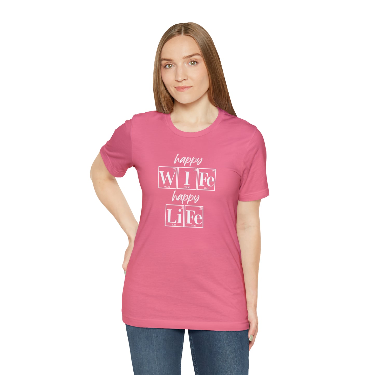 Happy Wife Happy Life Shirt, Marriage Shirt, Marriage shirt, Periodic Table Humor, Science-Themed Tee, Chemistry of Love