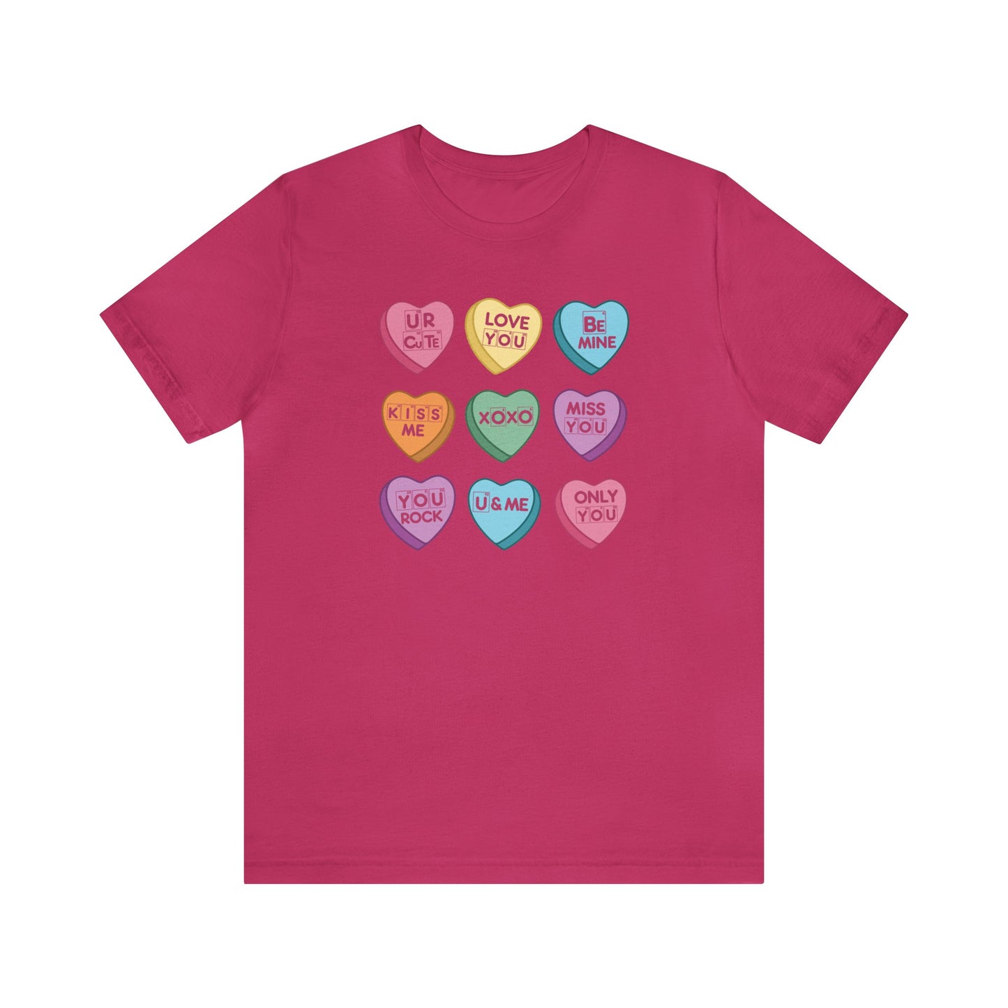 Science Valentine Candy Hearts T-Shirt, Be Mine Shirt, Conversation Hearts, Gift for Her, Periodic Table, Breaking Bad, XOXO Shirt