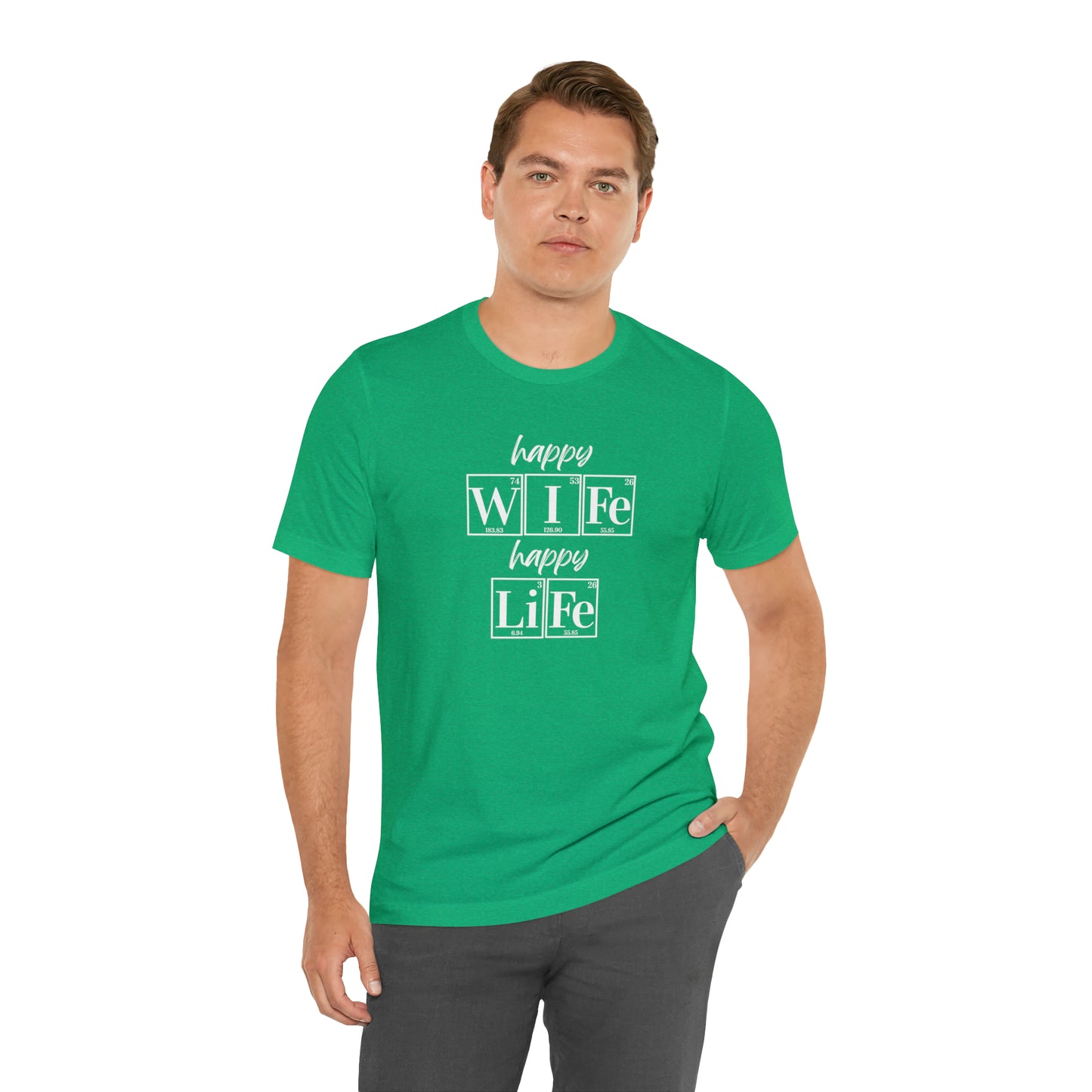 Happy Wife Happy Life Shirt, Marriage Shirt, Marriage shirt, Periodic Table Humor, Science-Themed Tee, Chemistry of Love