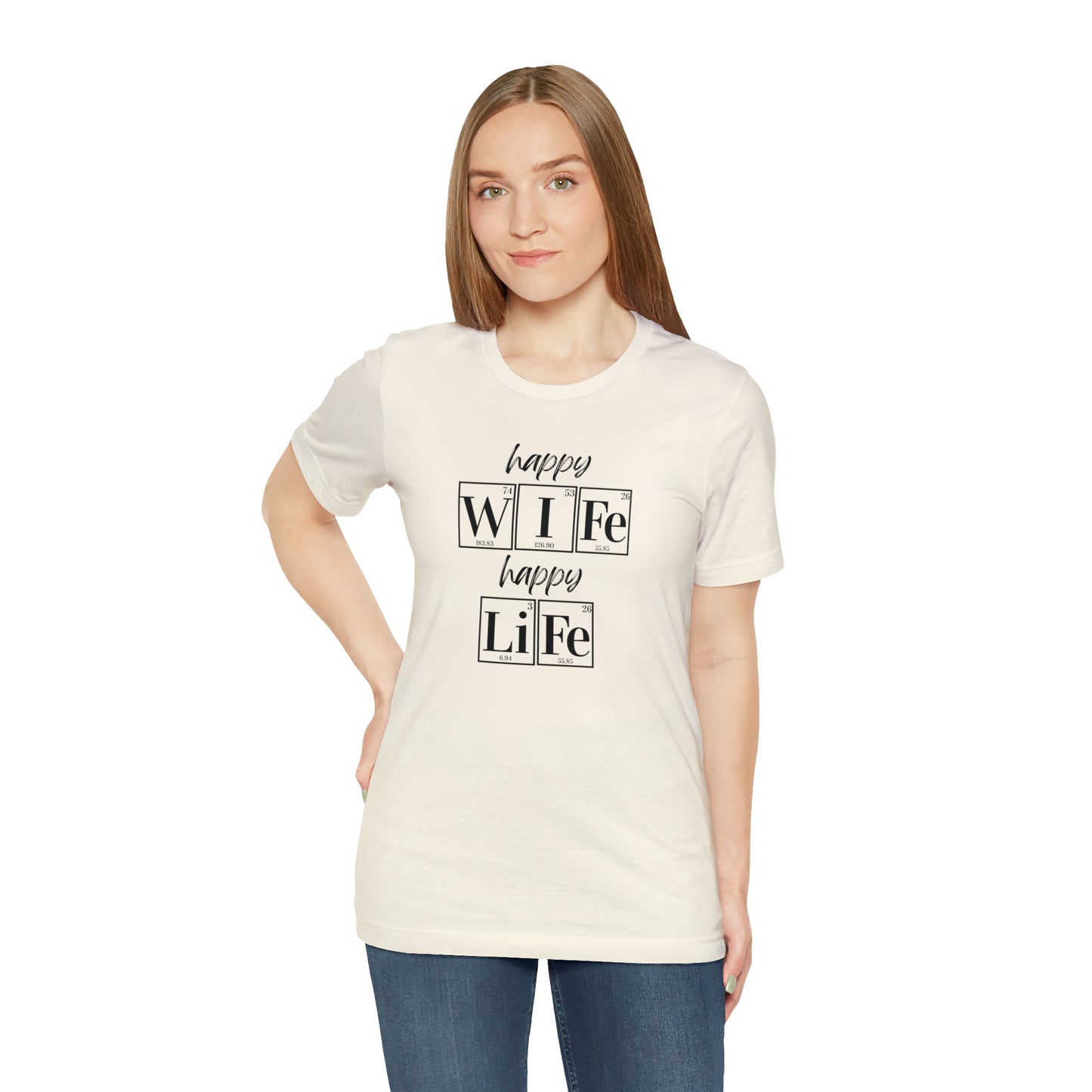 Happy Wife Happy Life Shirt, Marriage Shirt, Marriage shirt, Periodic Table Humor, Science-Themed Tee, Chemistry of Love