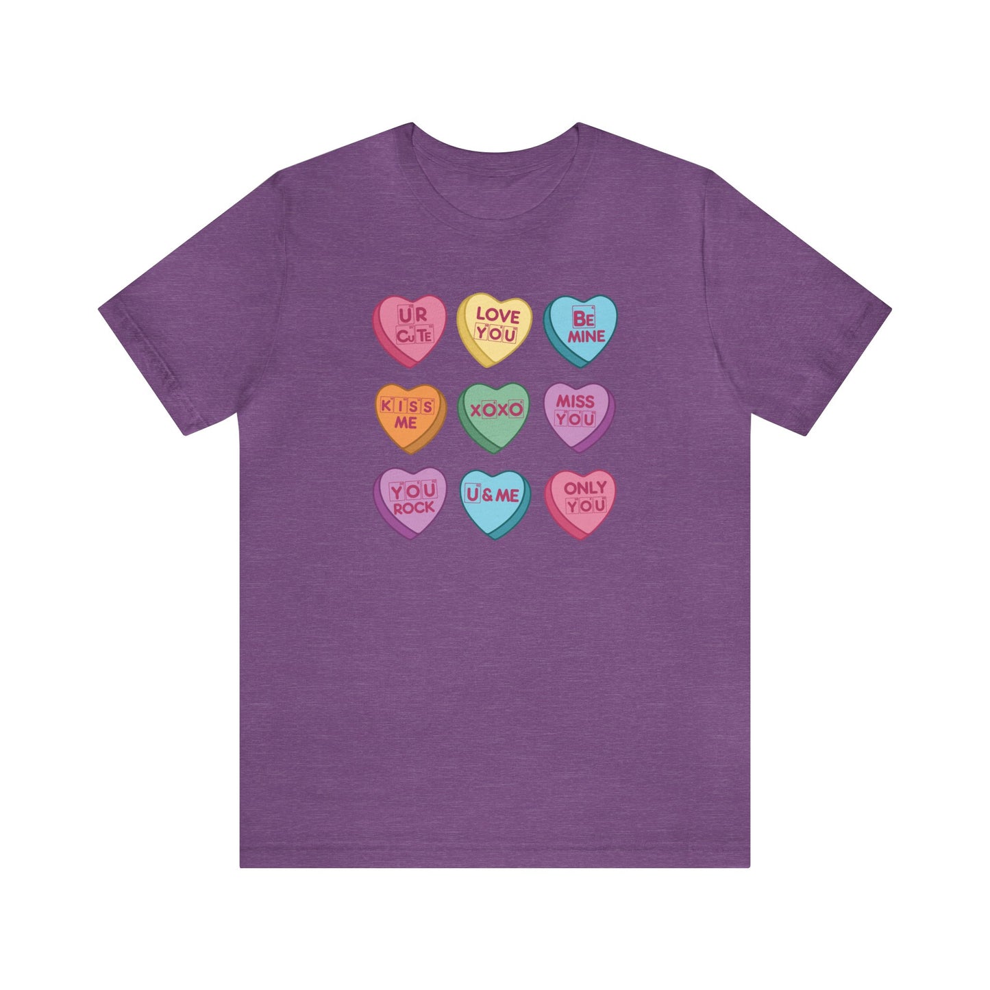 Science Valentine Candy Hearts T-Shirt, Be Mine Shirt, Conversation Hearts, Gift for Her, Periodic Table, Breaking Bad, XOXO Shirt