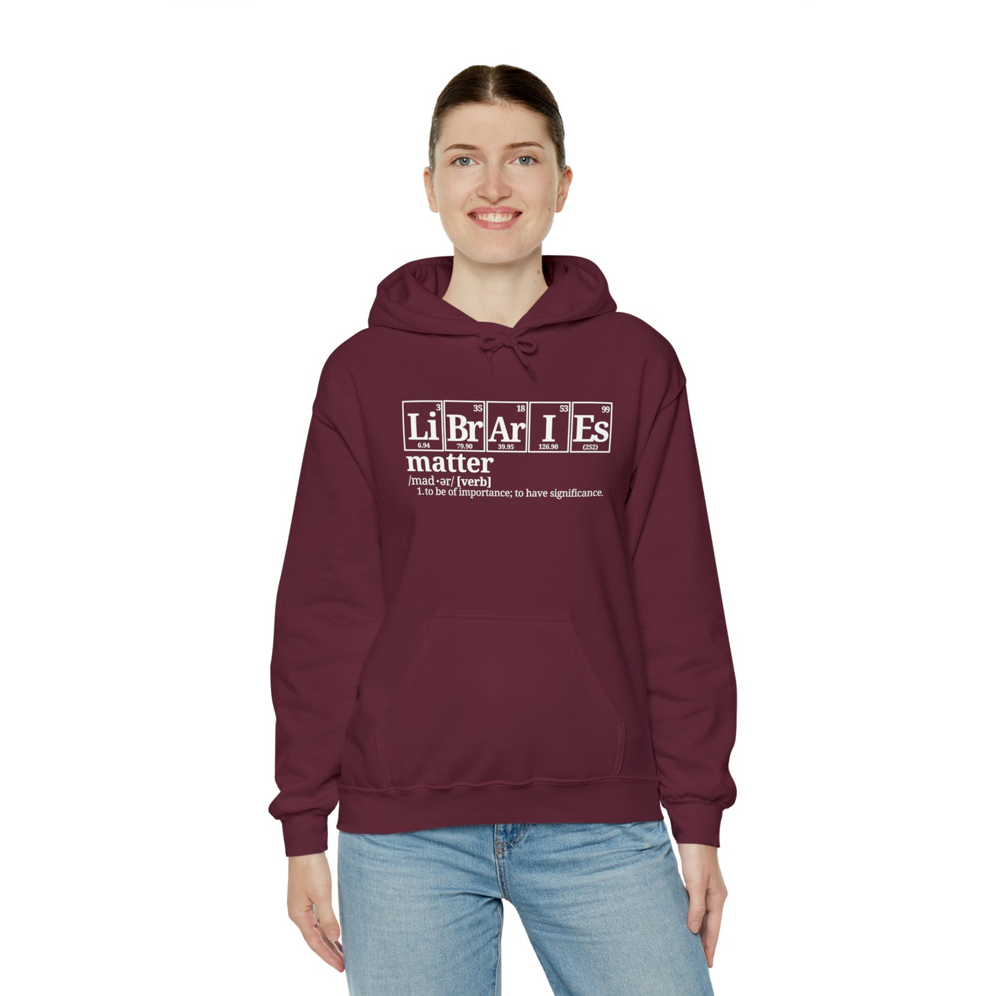 Libraries Matter Hooded Sweatshirt, Libraries Matter Hoodie, Librarian Hoodie, Librarian Sweatshirt
