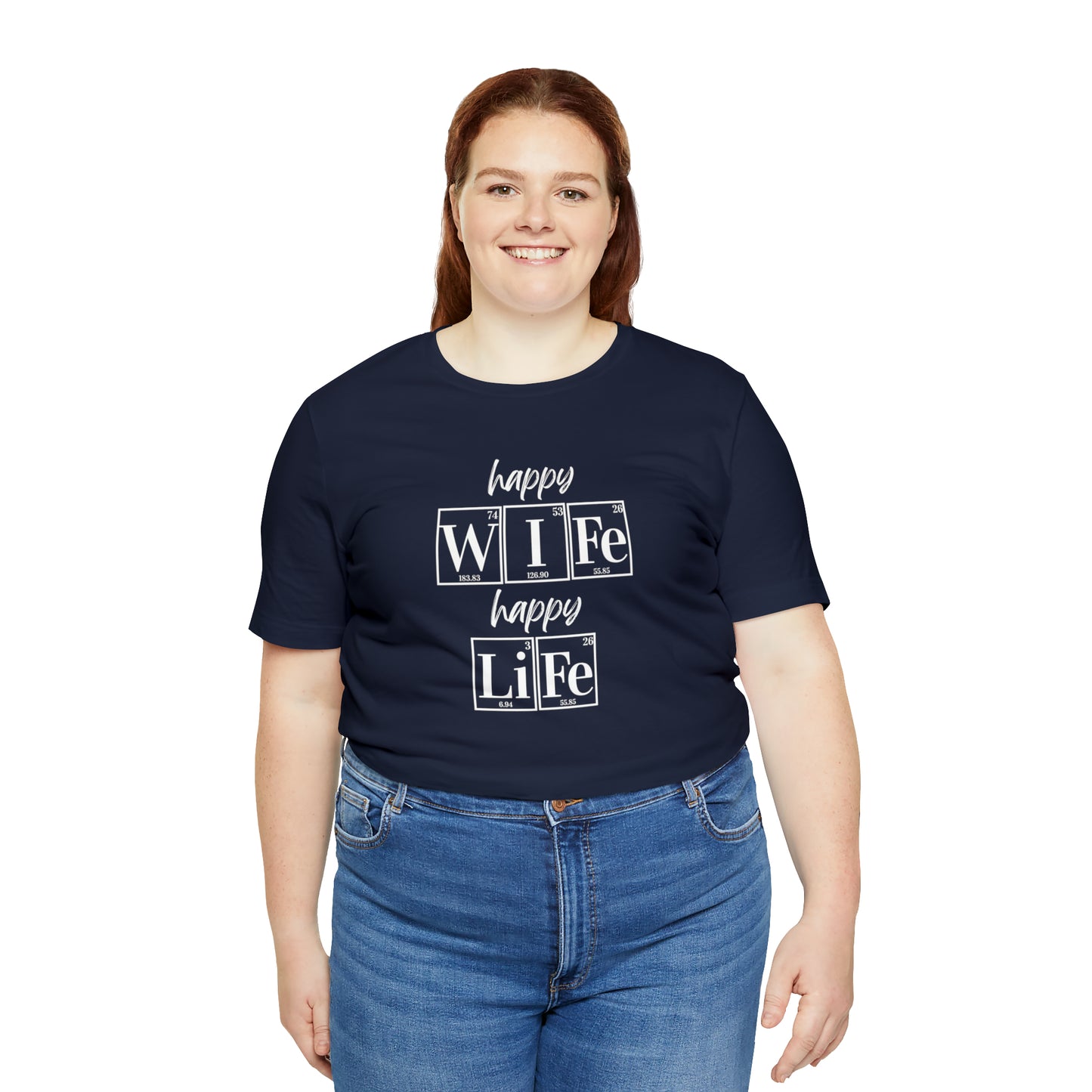 Happy Wife Happy Life Shirt, Marriage Shirt, Marriage shirt, Periodic Table Humor, Science-Themed Tee, Chemistry of Love