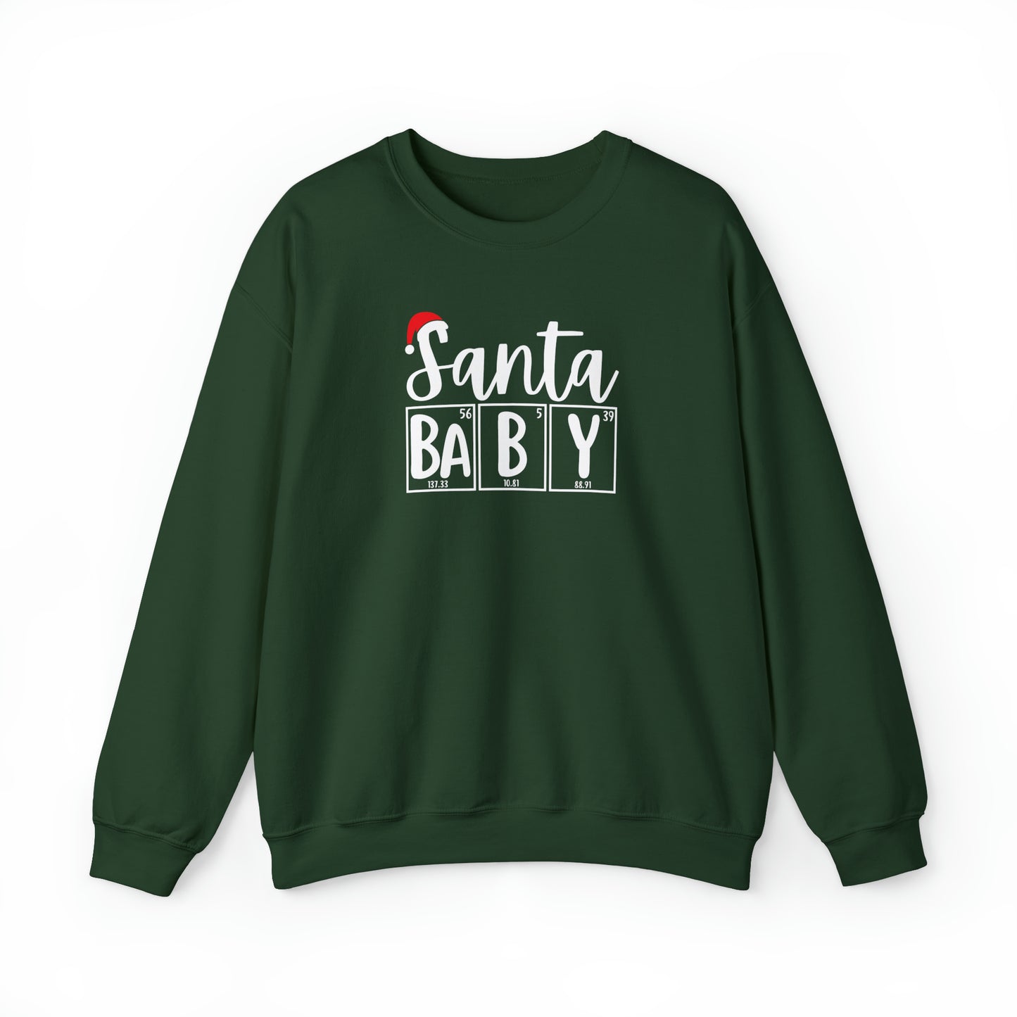 Santa Baby Chemistry Crewneck Sweatshirt, Christmas Holiday Sweater, Periodic Table, Scientist Gift, Science Teacher Gift, Breaking Bad