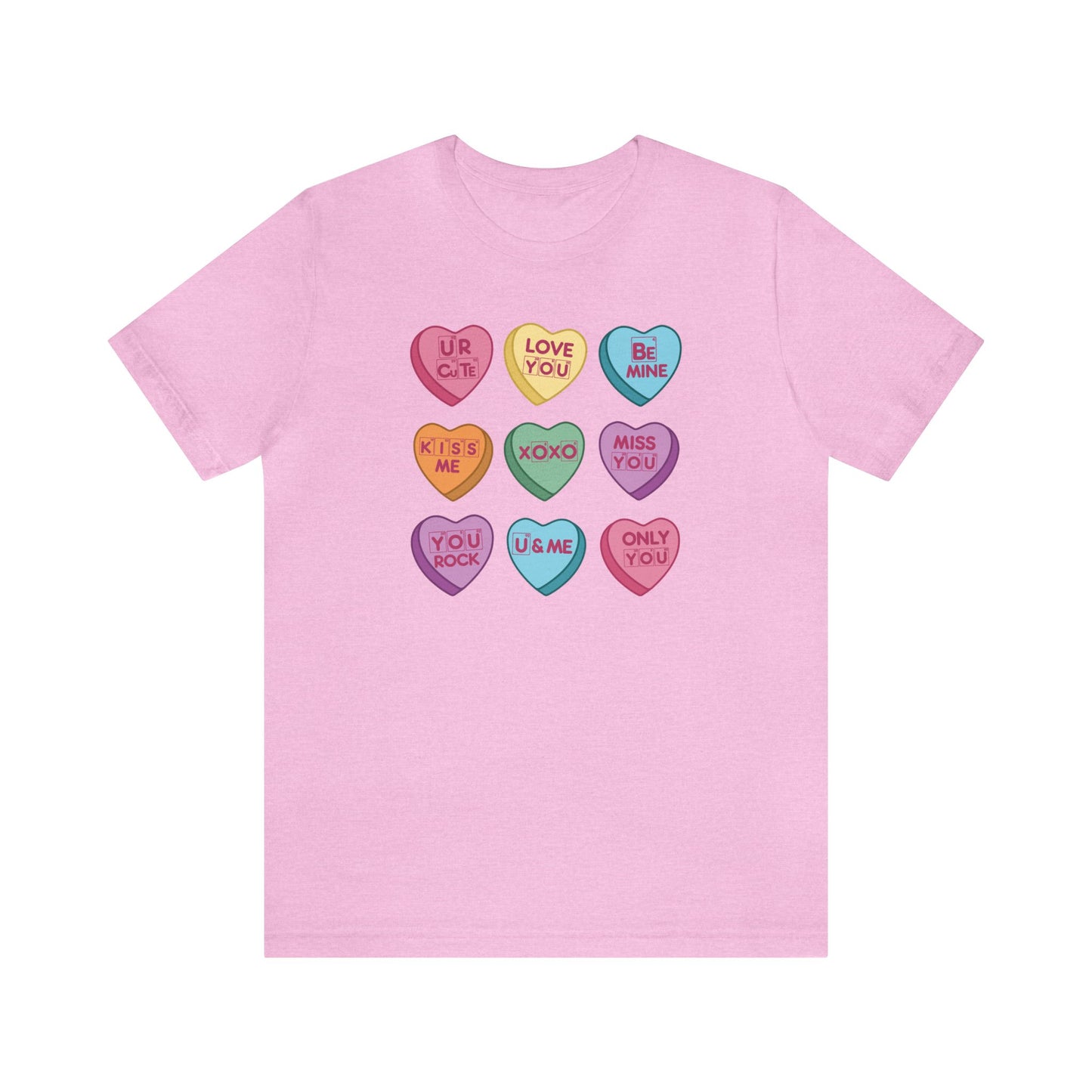 Science Valentine Candy Hearts T-Shirt, Be Mine Shirt, Conversation Hearts, Gift for Her, Periodic Table, Breaking Bad, XOXO Shirt