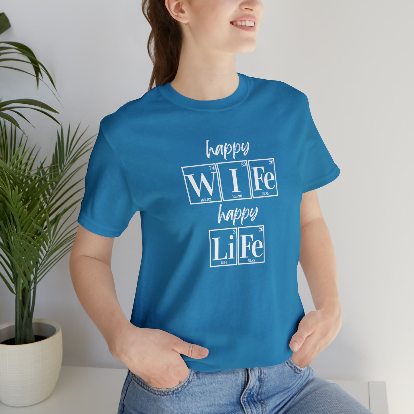 Happy Wife Happy Life Shirt, Marriage Shirt, Marriage shirt, Periodic Table Humor, Science-Themed Tee, Chemistry of Love