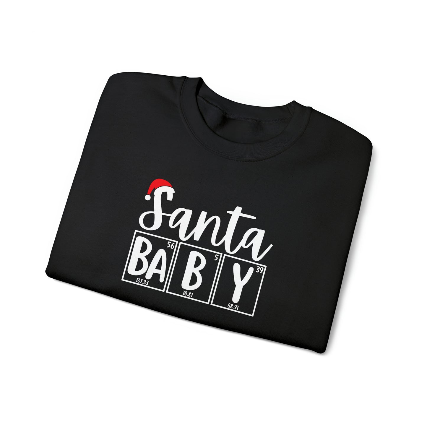 Santa Baby Chemistry Crewneck Sweatshirt, Christmas Holiday Sweater, Periodic Table, Scientist Gift, Science Teacher Gift, Breaking Bad