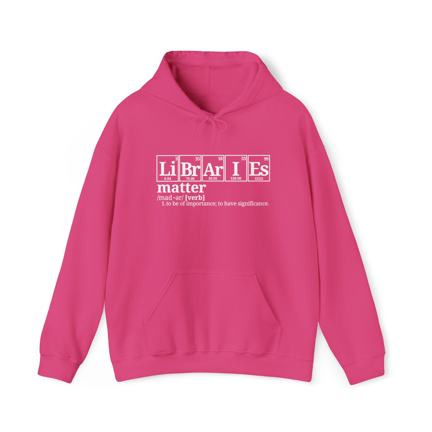 Libraries Matter Hooded Sweatshirt, Libraries Matter Hoodie, Librarian Hoodie, Librarian Sweatshirt