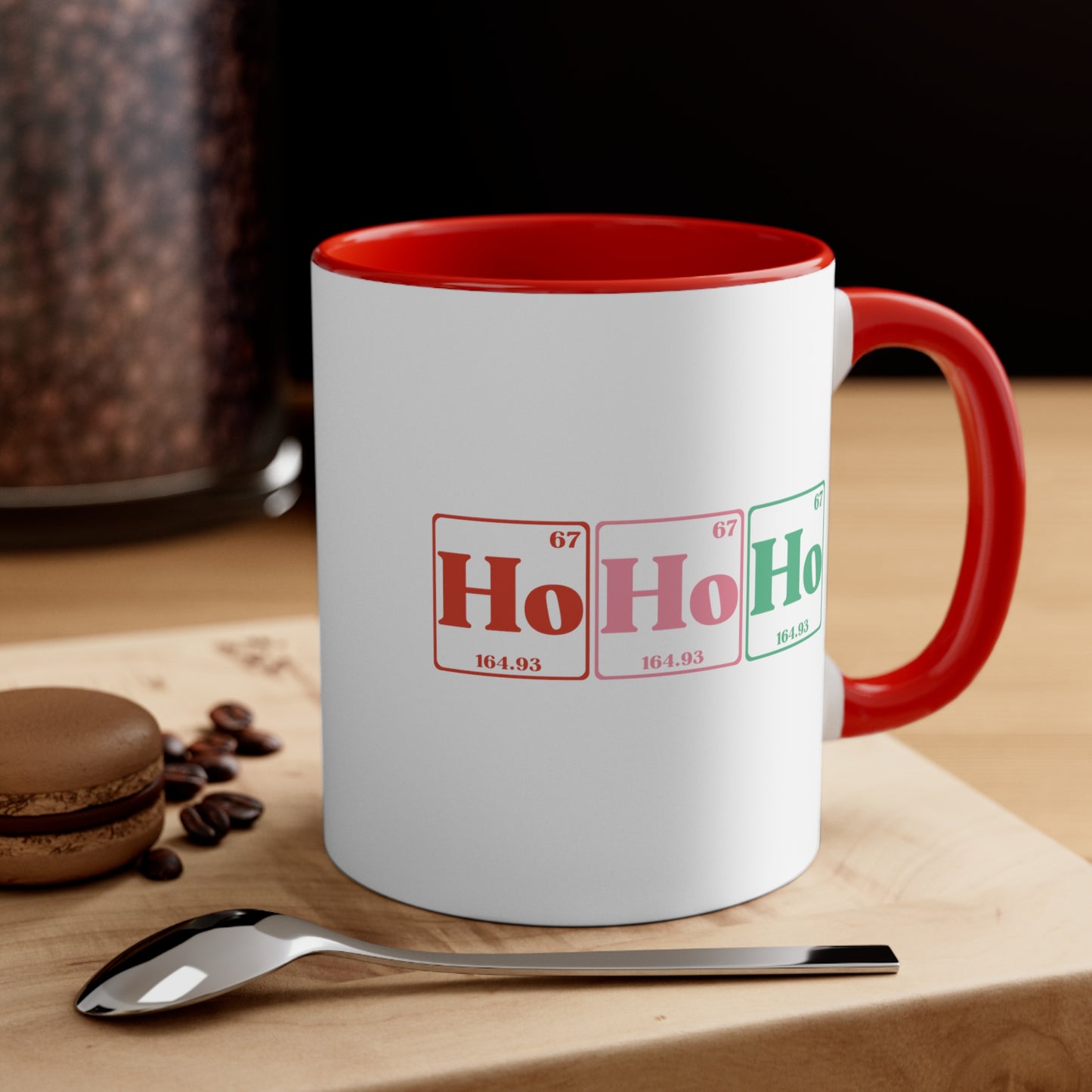 11 oz. - Ho Ho Ho Christmas Coffee Mug, Christmas Mug, Holiday Coffee Mug, Holiday Mug, Science Coffee Mug, Scientist Gift, Teacher Gift