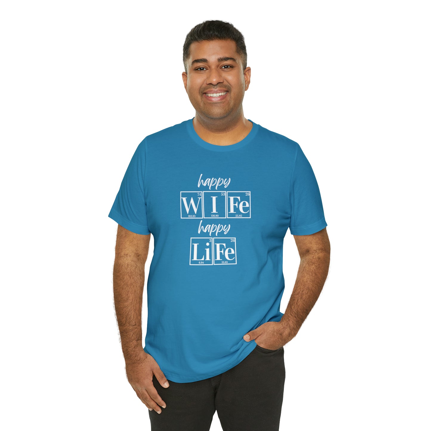Happy Wife Happy Life Shirt, Marriage Shirt, Marriage shirt, Periodic Table Humor, Science-Themed Tee, Chemistry of Love