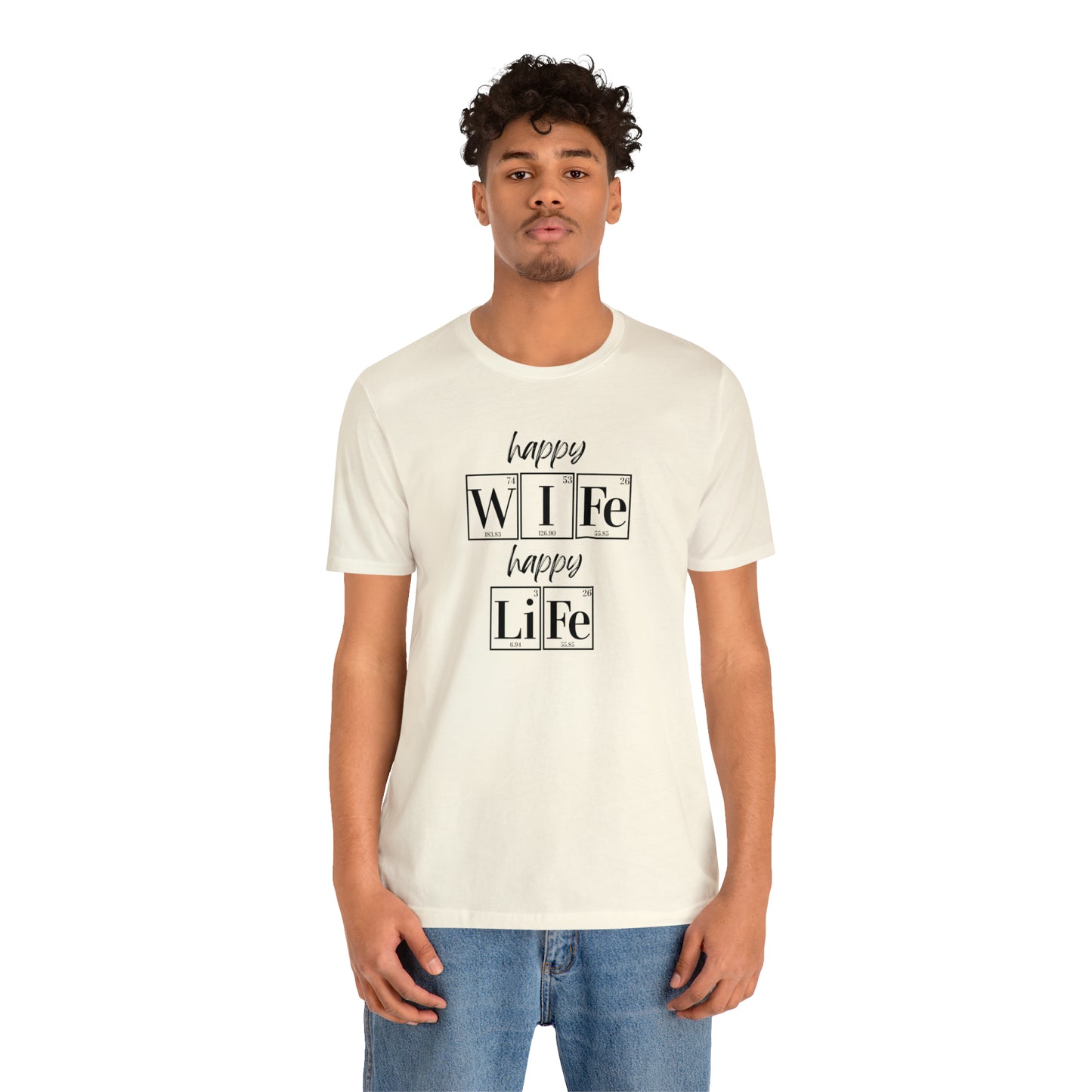 Happy Wife Happy Life Shirt, Marriage Shirt, Marriage shirt, Periodic Table Humor, Science-Themed Tee, Chemistry of Love
