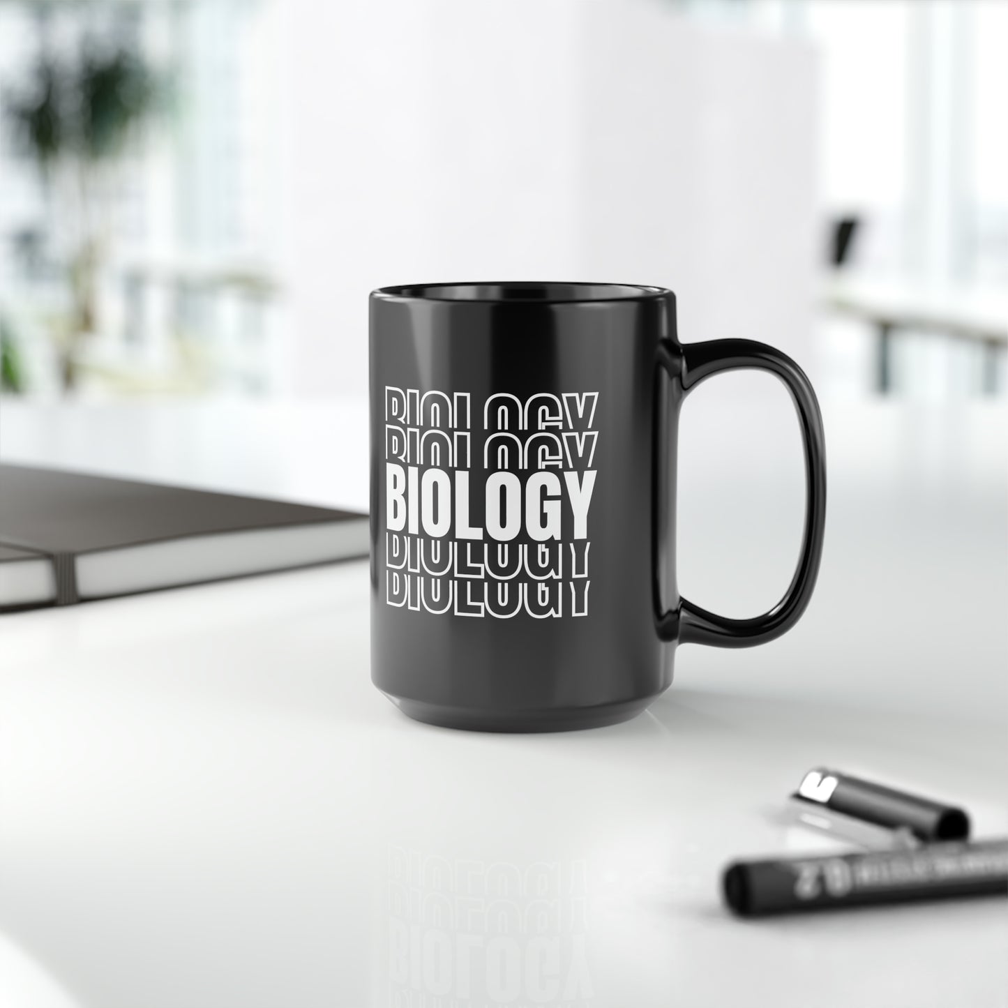 15oz - Biology Science Mug - Black