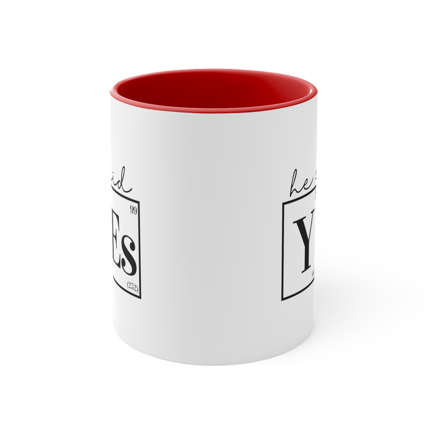 11oz - He Said Yes Science Engagement Announcement Mug