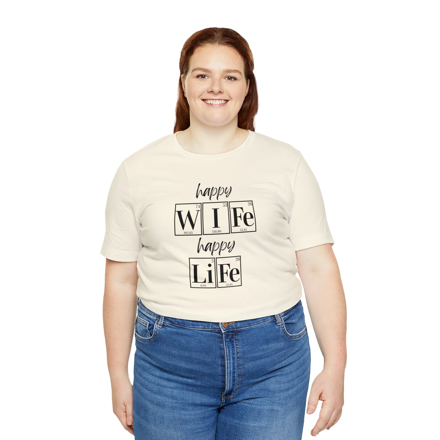 Happy Wife Happy Life Shirt, Marriage Shirt, Marriage shirt, Periodic Table Humor, Science-Themed Tee, Chemistry of Love