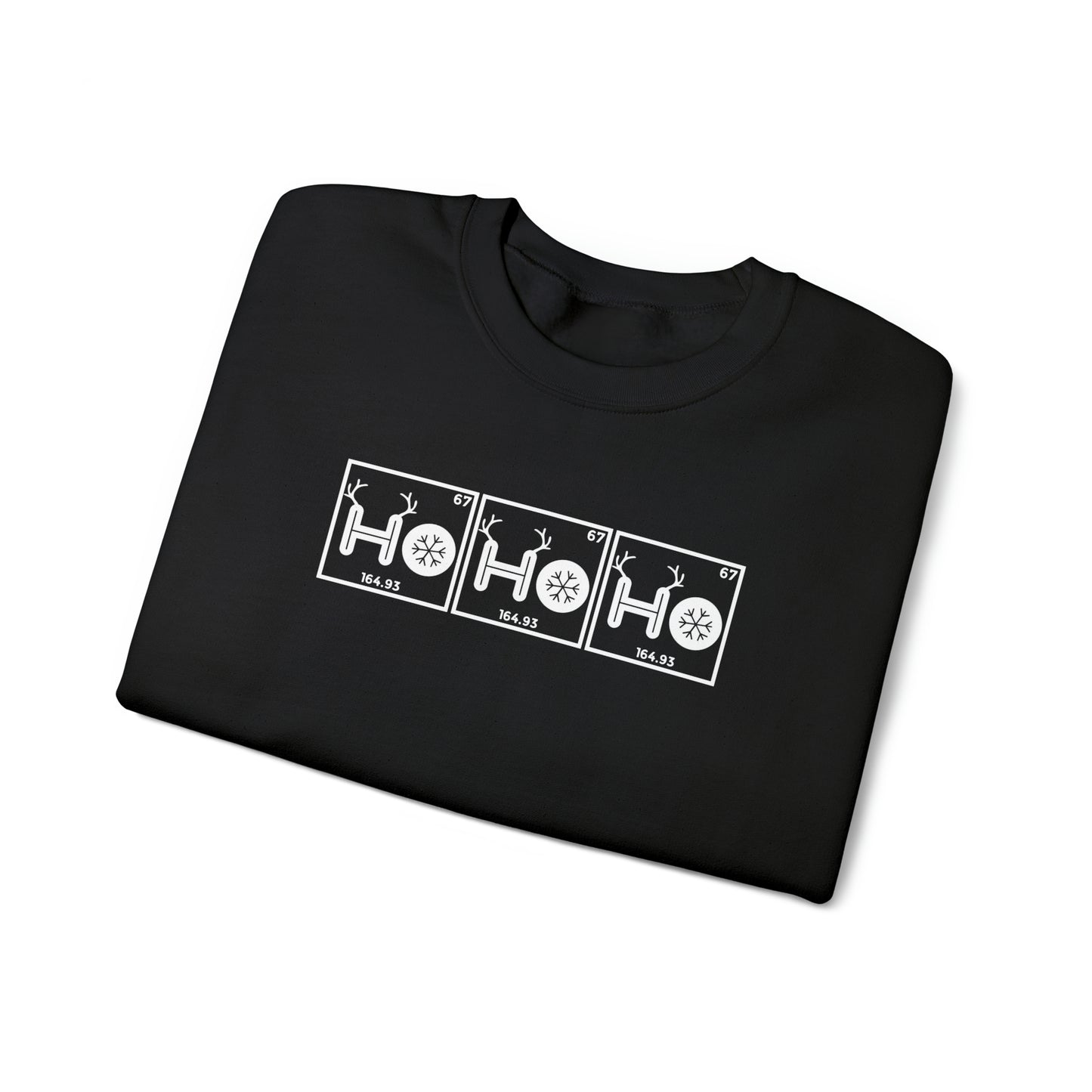 Ho Ho Ho Chemistry Crewneck Sweatshirt, Christmas Holiday Sweater, Periodic Table, Scientist Gift, Science Teacher Gift, Breaking Bad