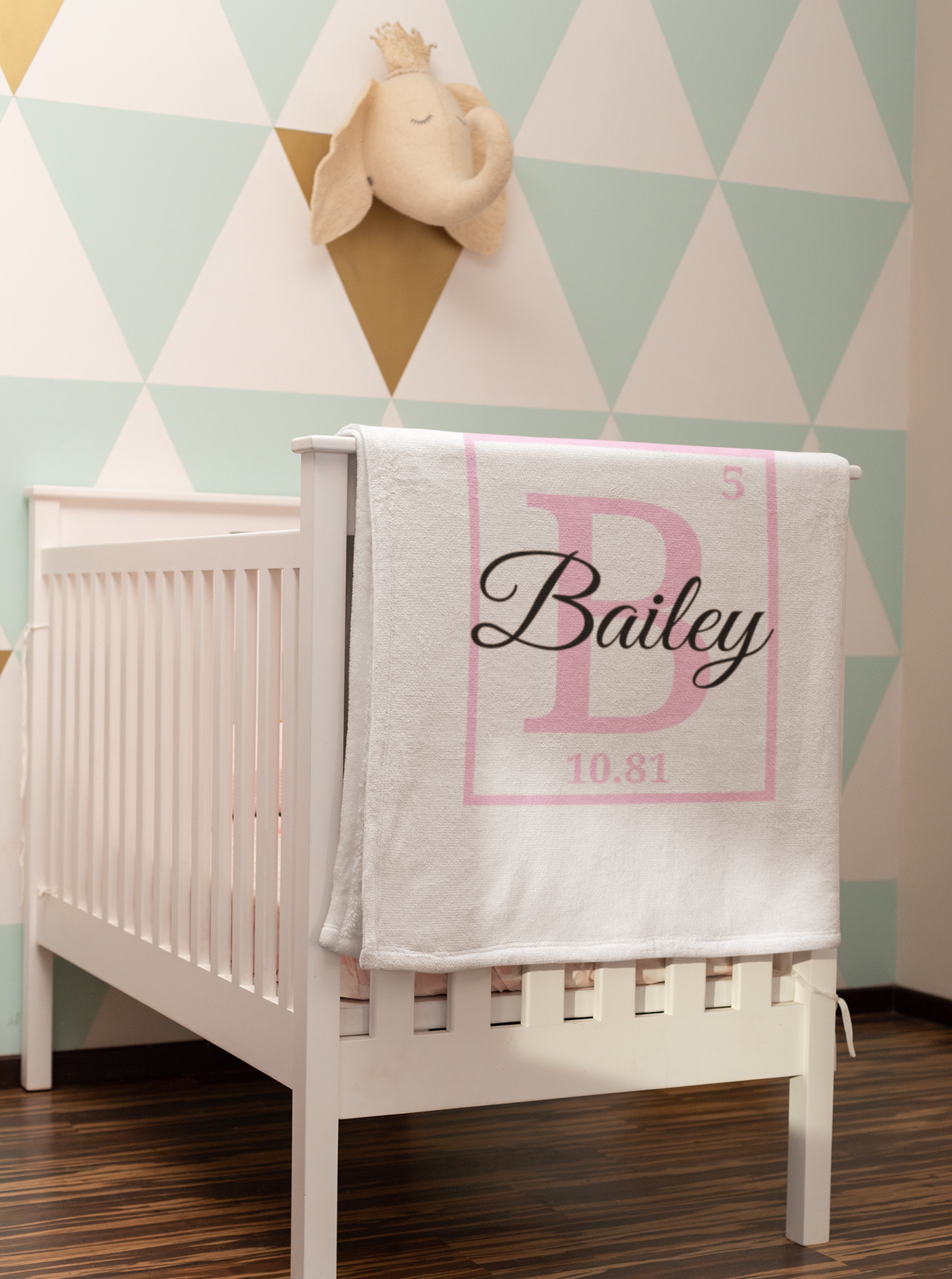 Custom Periodic Table Baby Blanket (30x40)