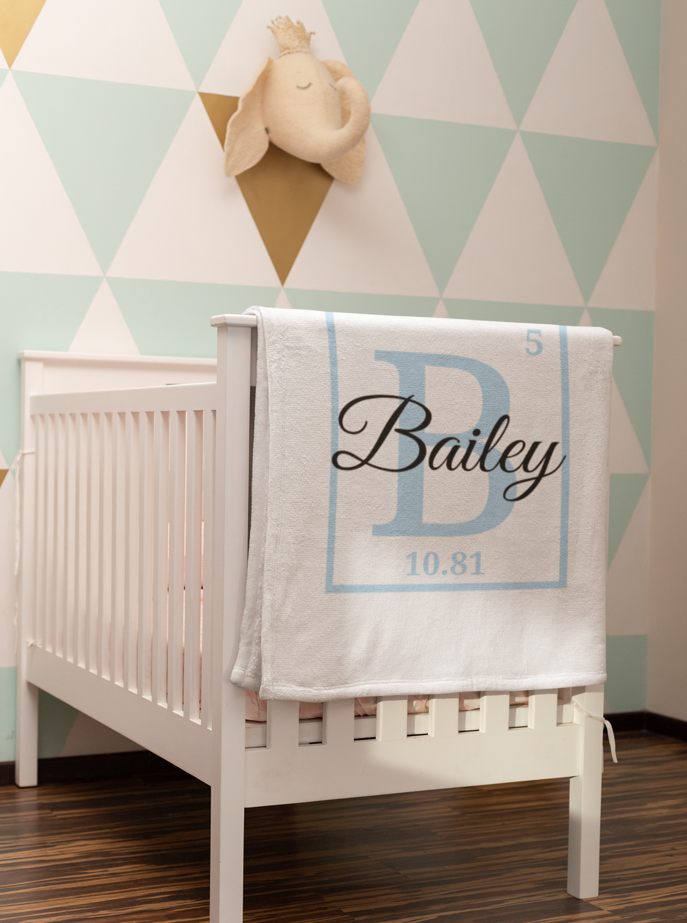 Custom Periodic Table Baby Blanket (30x40)